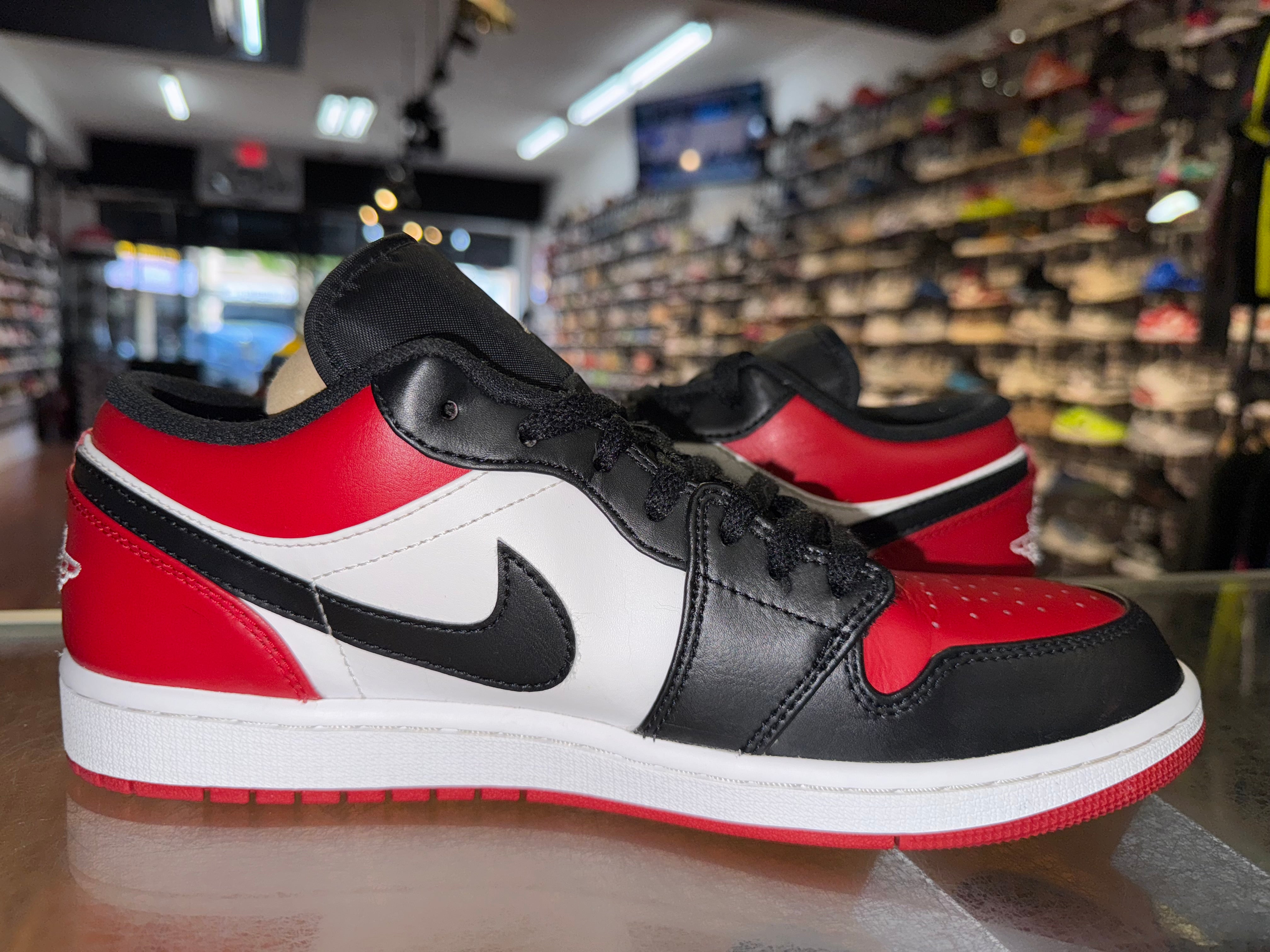 Size 10 Air Jordan 1 Low "Bred Toe"