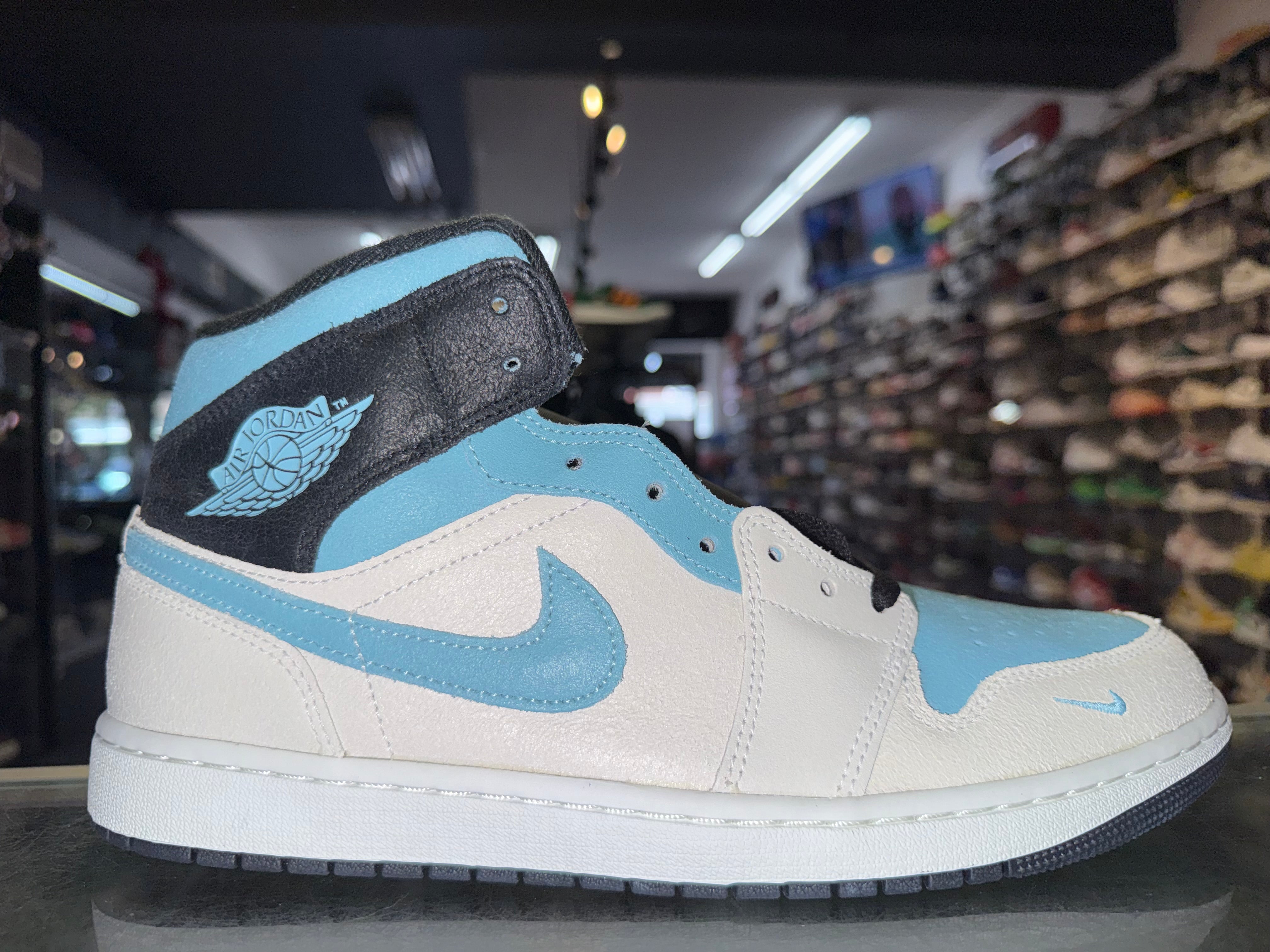 Size 10.5 Air Jordan 1 Mid "Blue Chill" Brand New