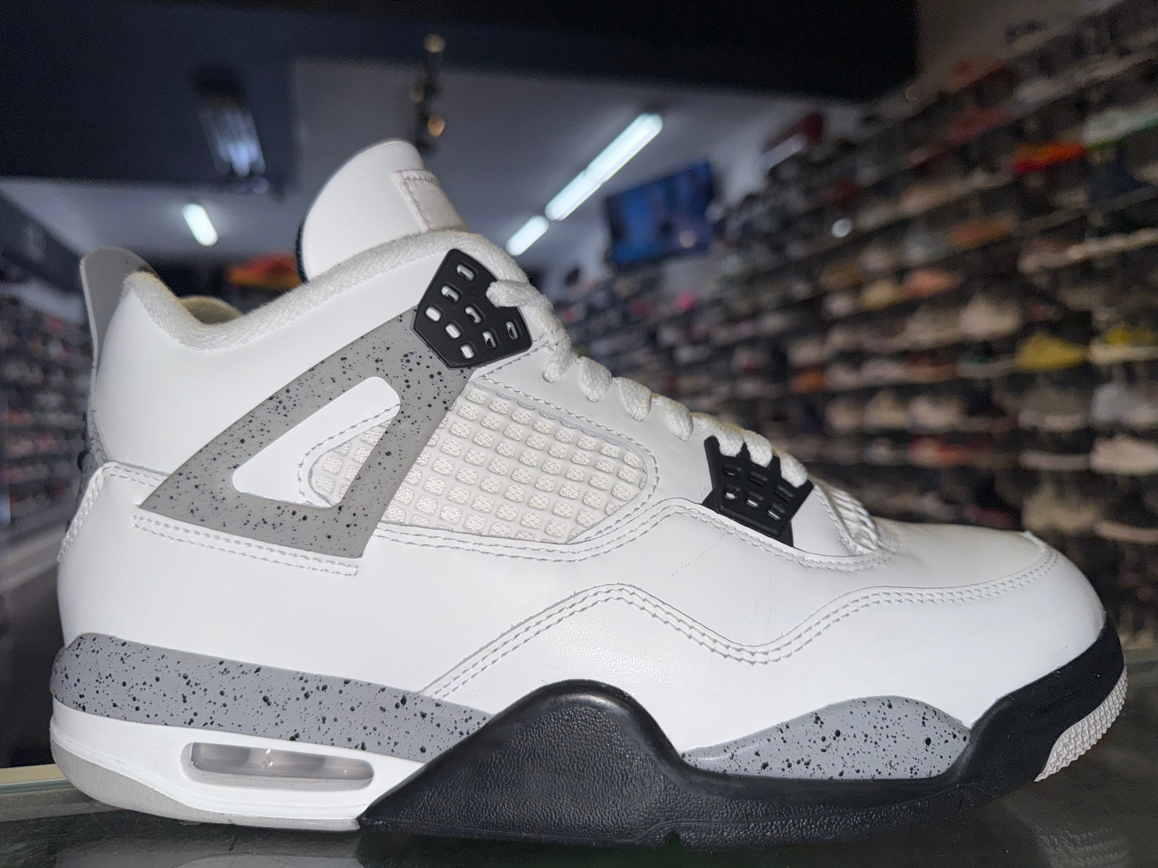Size 8.5 Air Jordan 4 “White Cement”