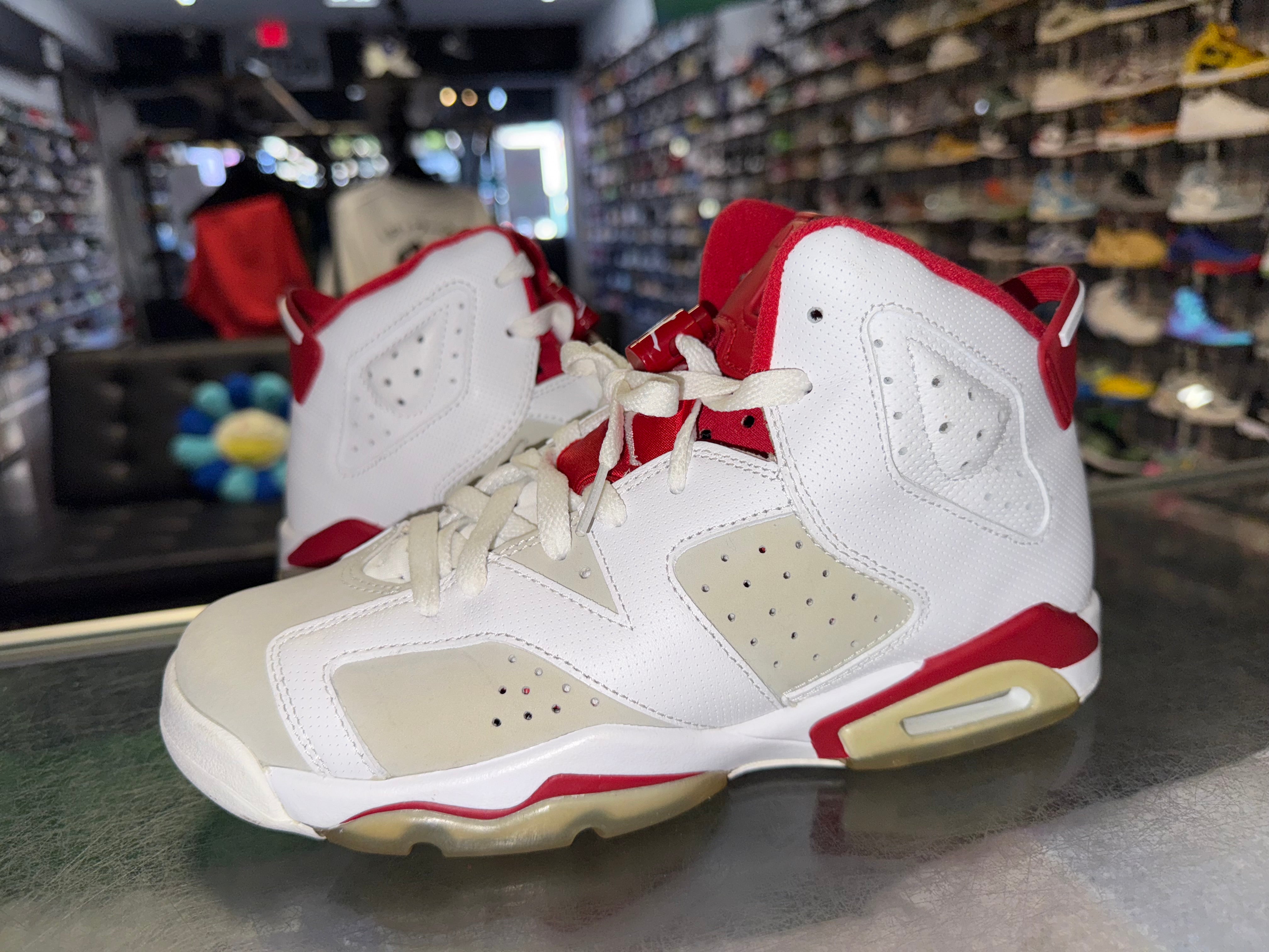 Size 7y Air Jordan 6 “Hare”