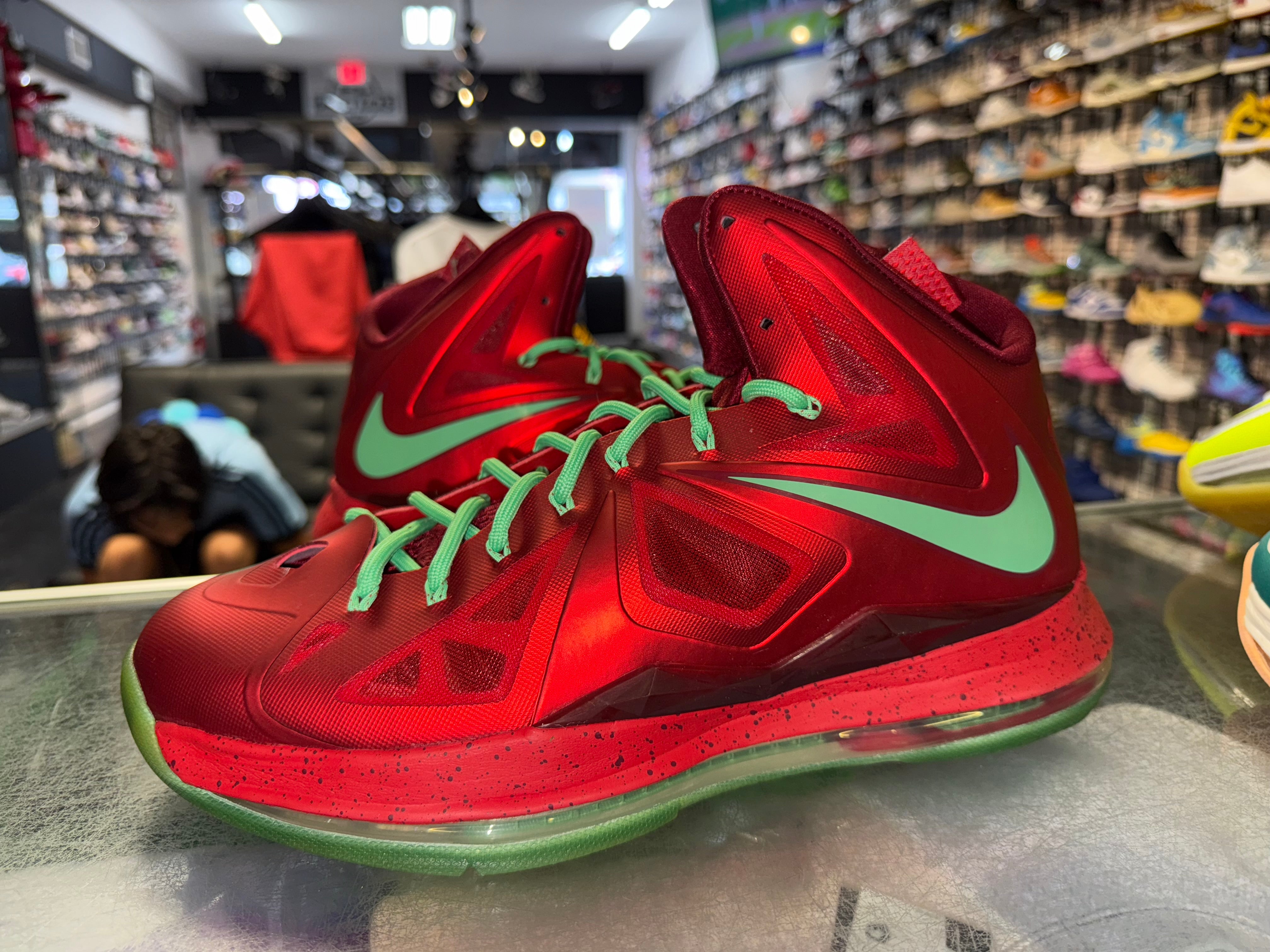 Size 12 Lebron 10 "Christmas"