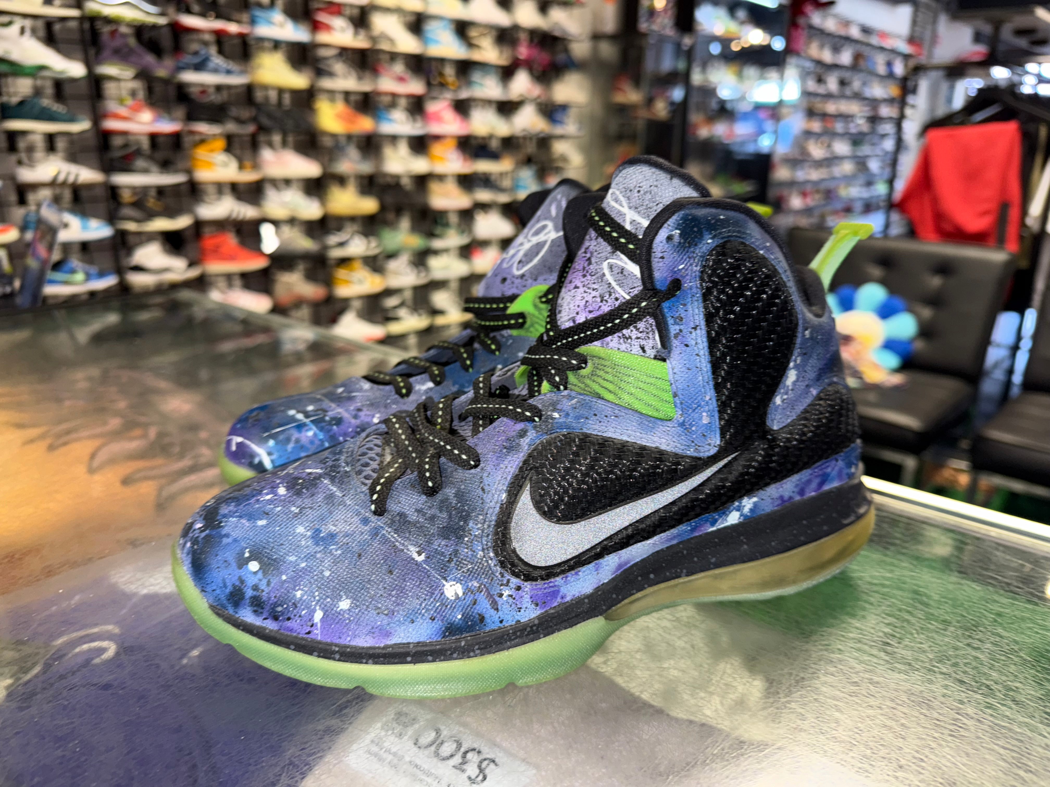 Size 9 Lebron 9 CUSTOM "Galaxy" - NB