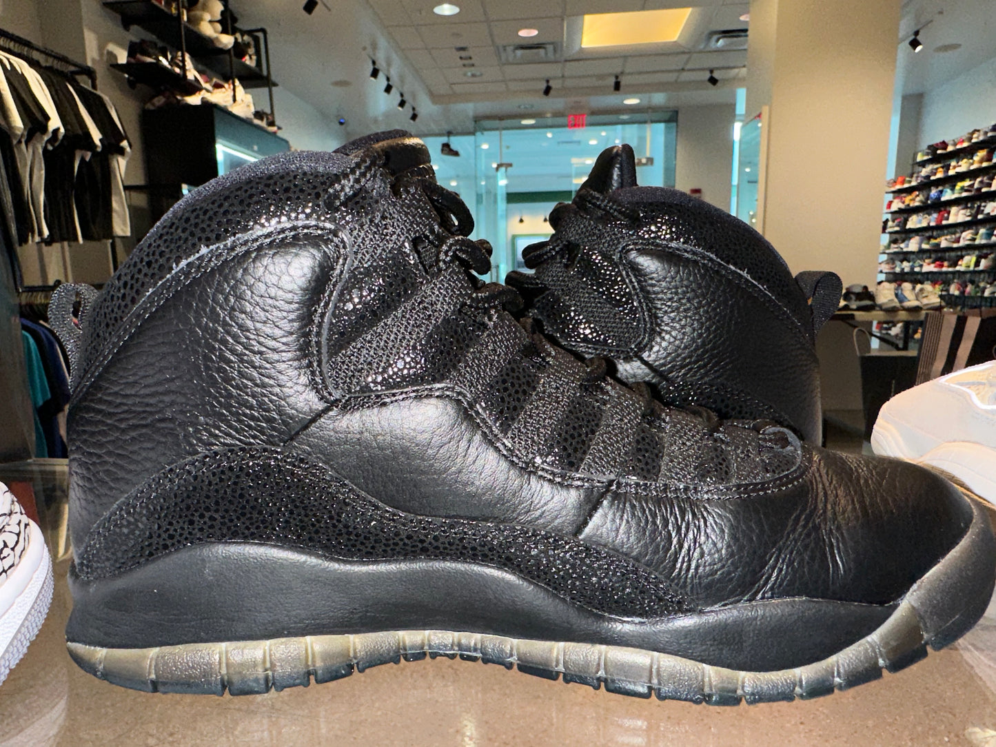 Size 7.5 Air Jordan 10 “Black OVO” (Mall)
