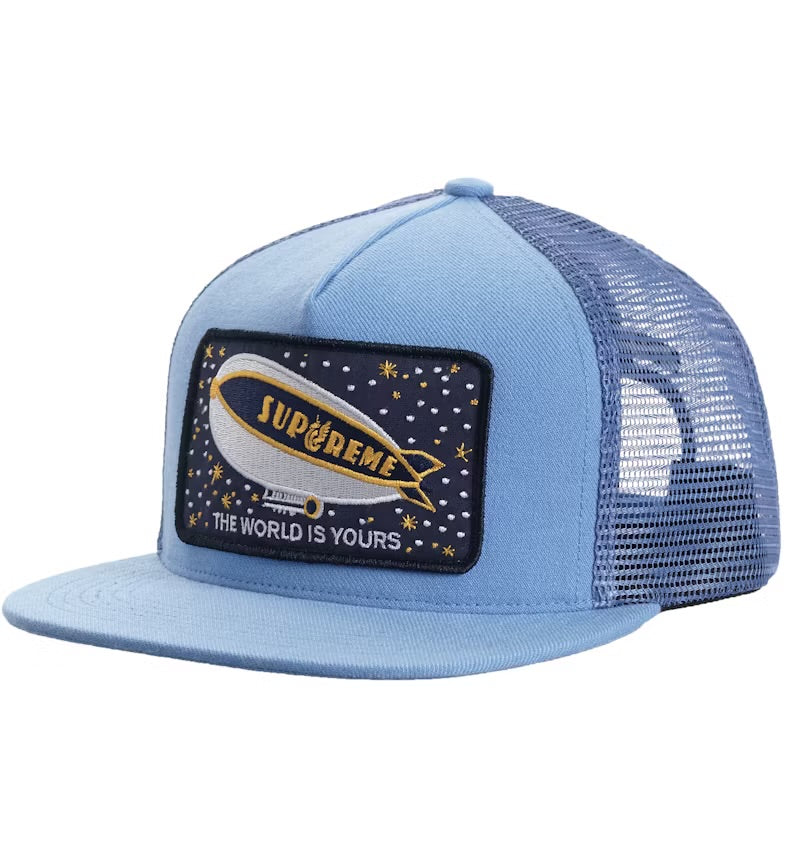 Size OS Supreme Blimp Trucker Hat “Blue”