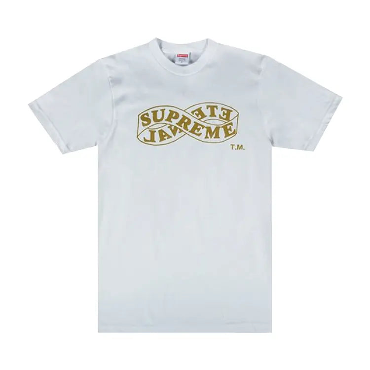 Size M Supreme Eternal Tee “White/Gold”