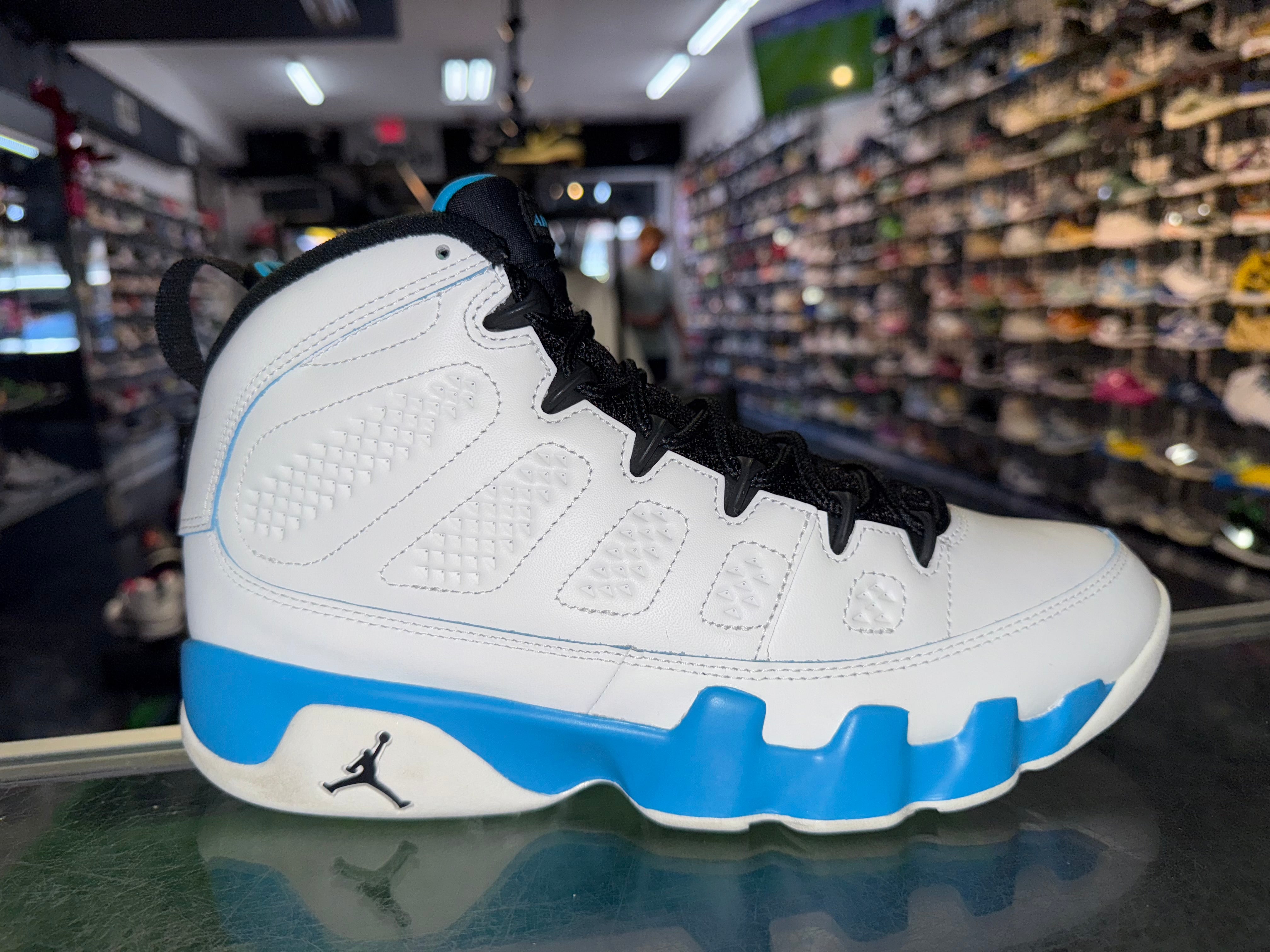 Size 9.5 Air Jordan 9 "Powder Blue"