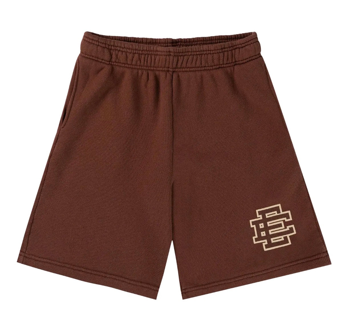 Size M Eric Emanuel Baggy Cotton EE Shorts “Brown” Brand New