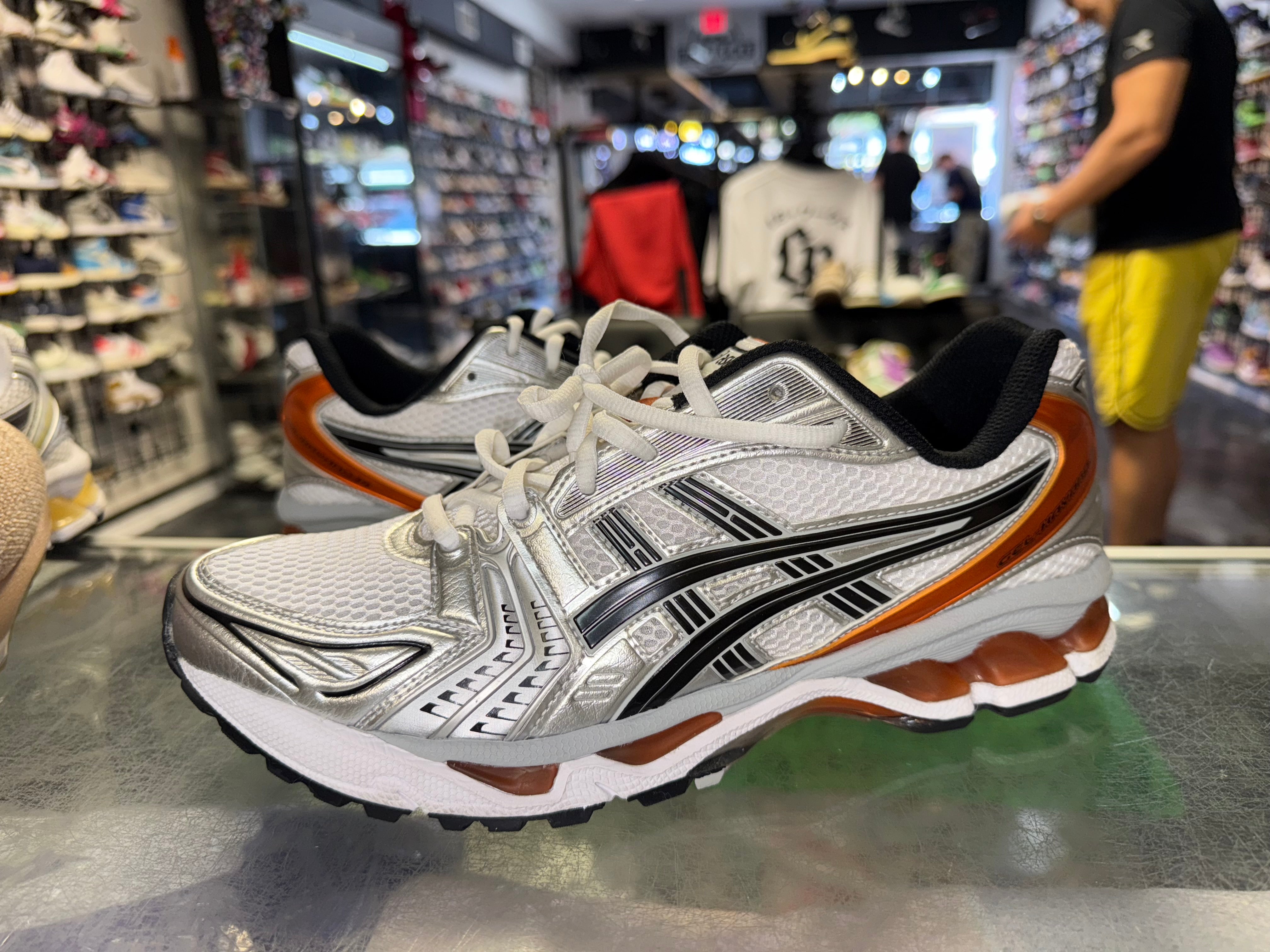 Size 10 Asics Gel-Kayano "Piquant Orange"