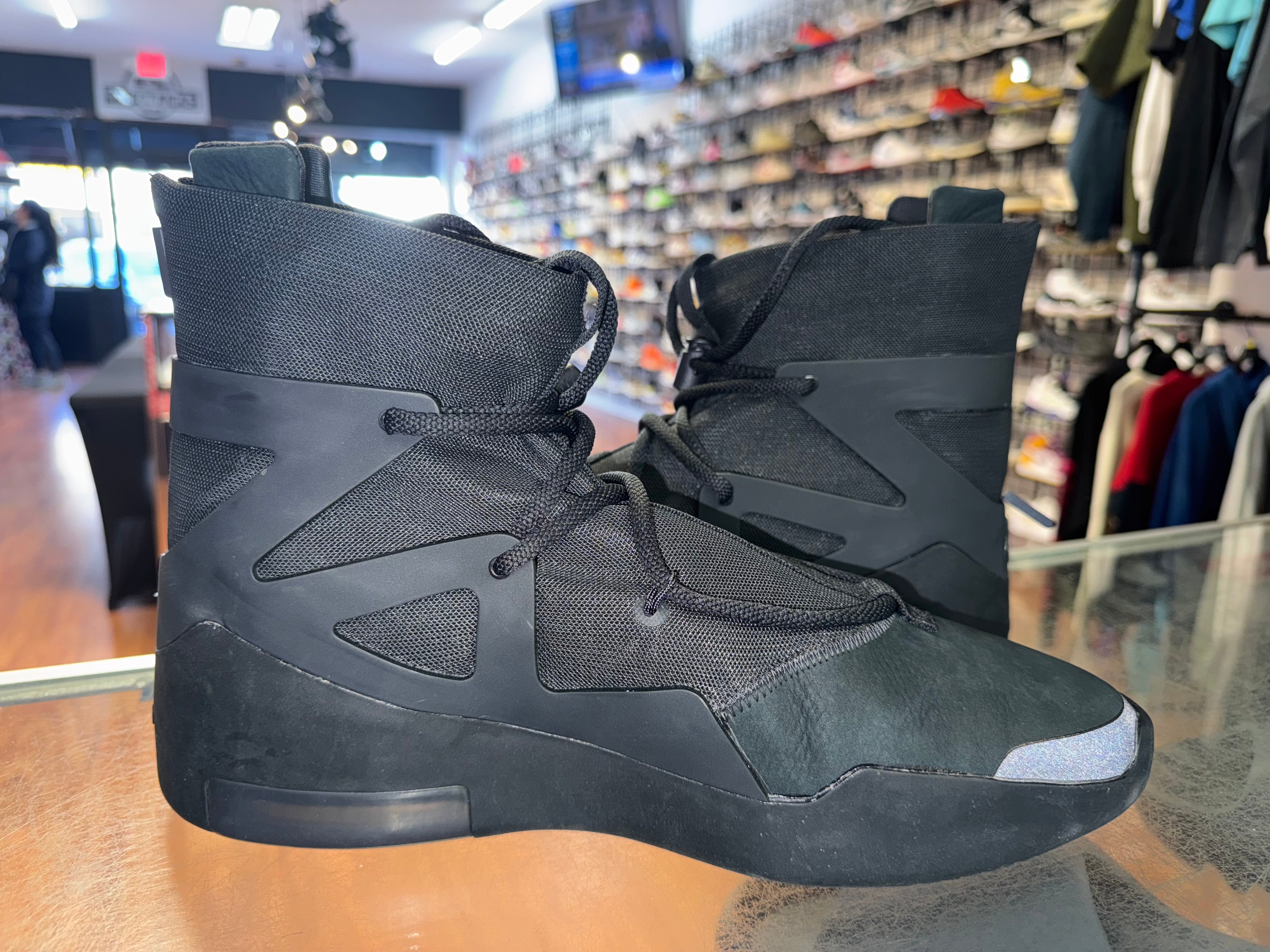 Size 11.5 Air Fear of God 1 "Triple Black"