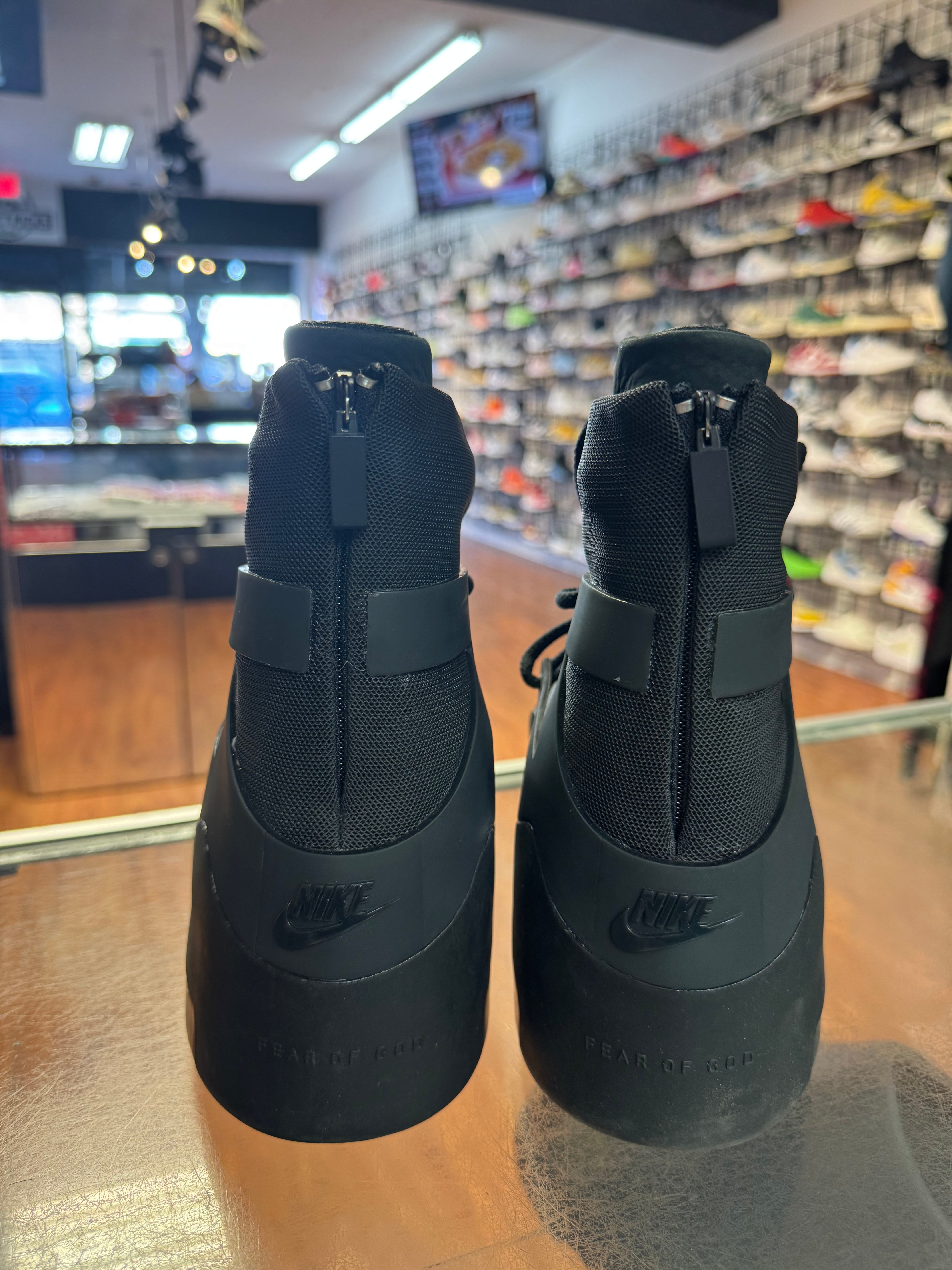 Size 11.5 Air Fear of God 1 "Triple Black"