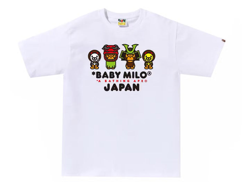 Size M Bape Japan Baby Milo Tee "White" Brand New