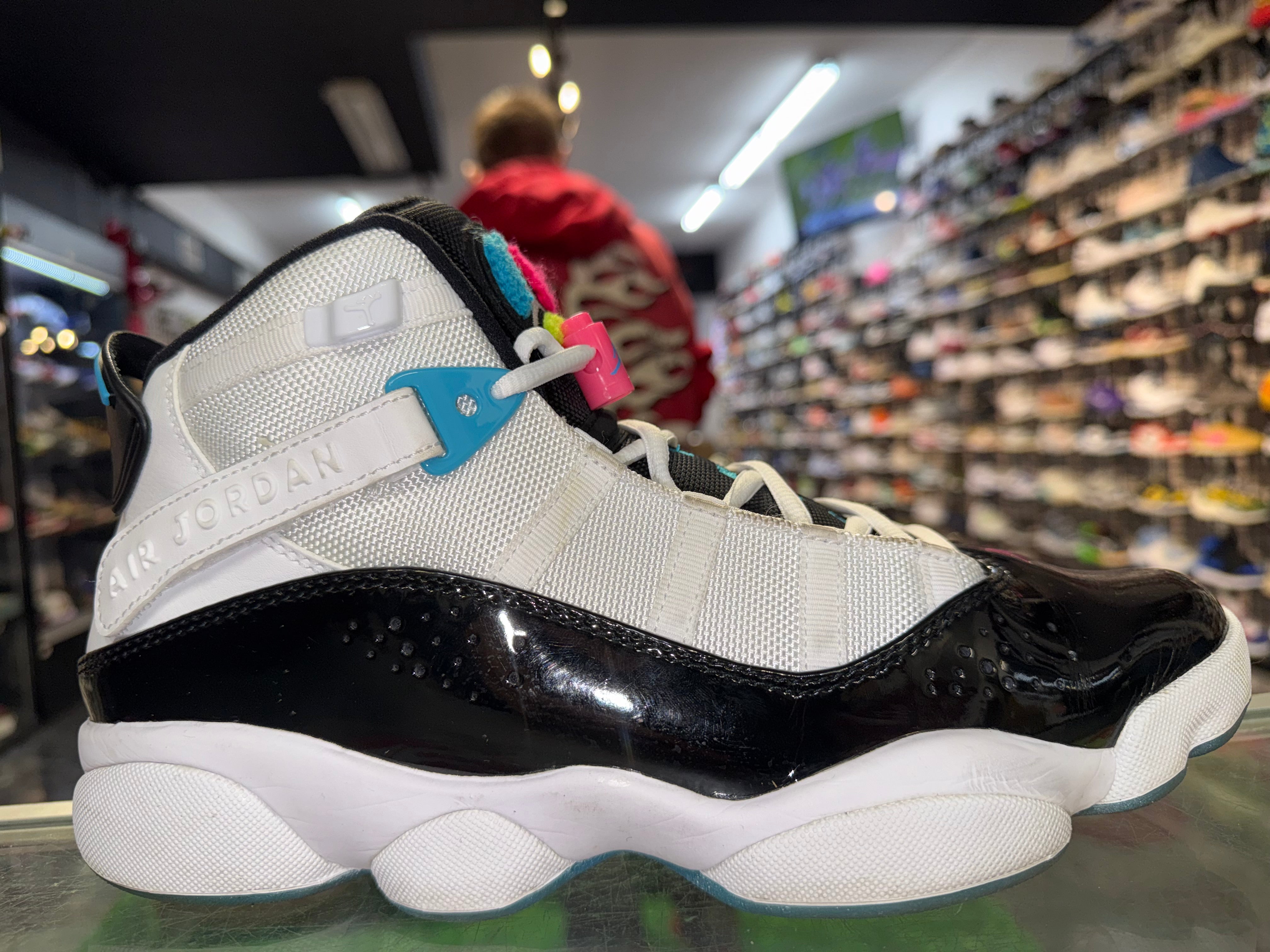 Size 9.5 Air Jordan 6 Rings "South Beach"