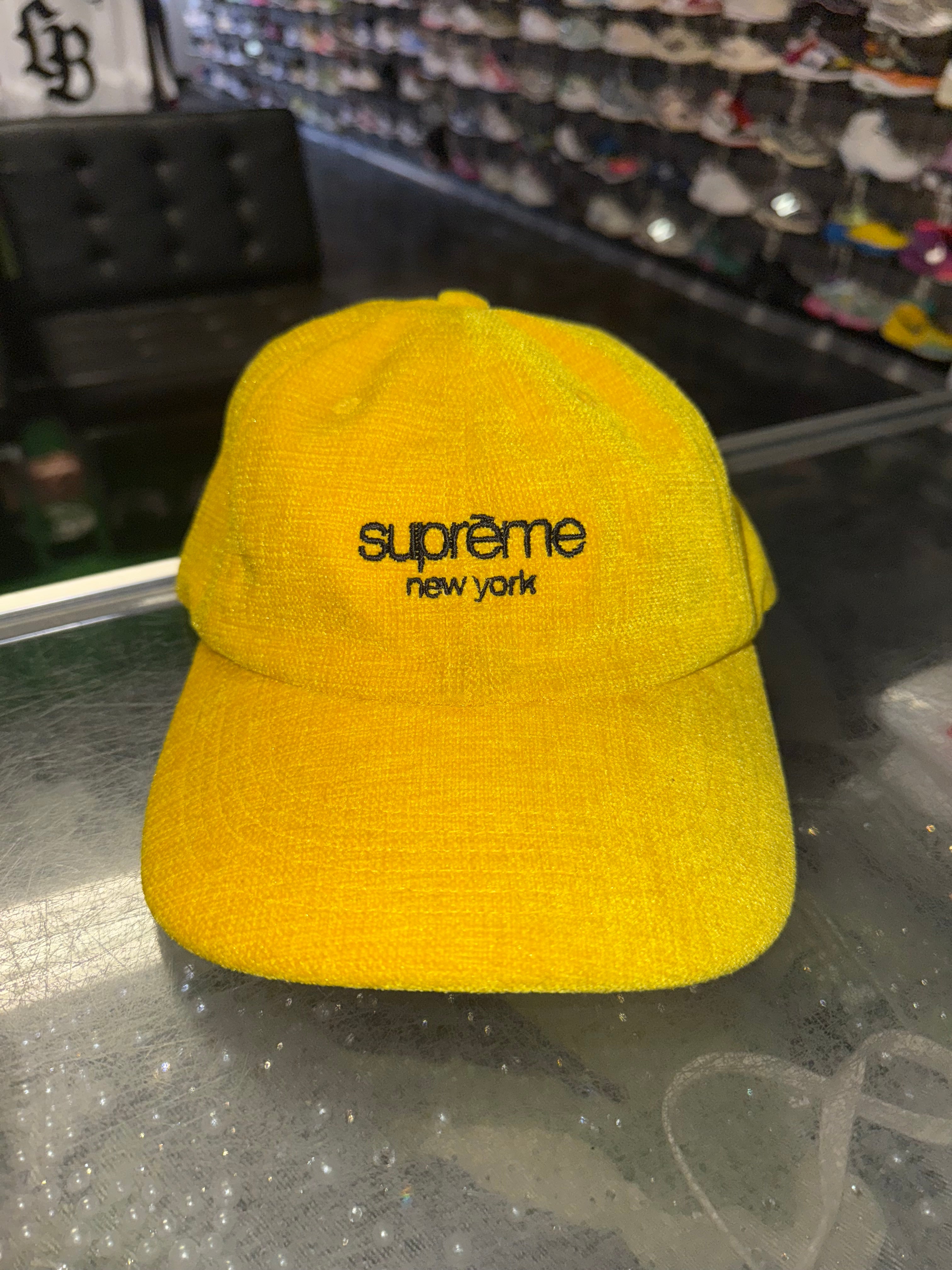 Size OS Supreme Chenille 6-Panel Hat “Yellow”