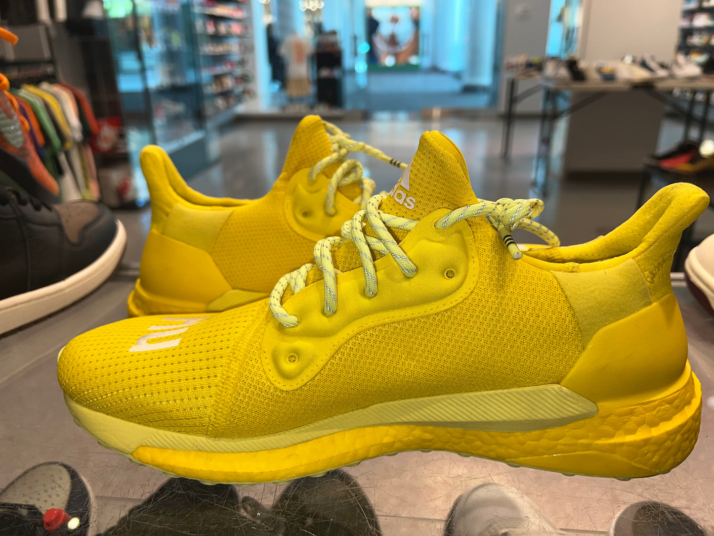 Size 10.5 Adidas Solar HU "Pharrell Yellow" (Mall)
