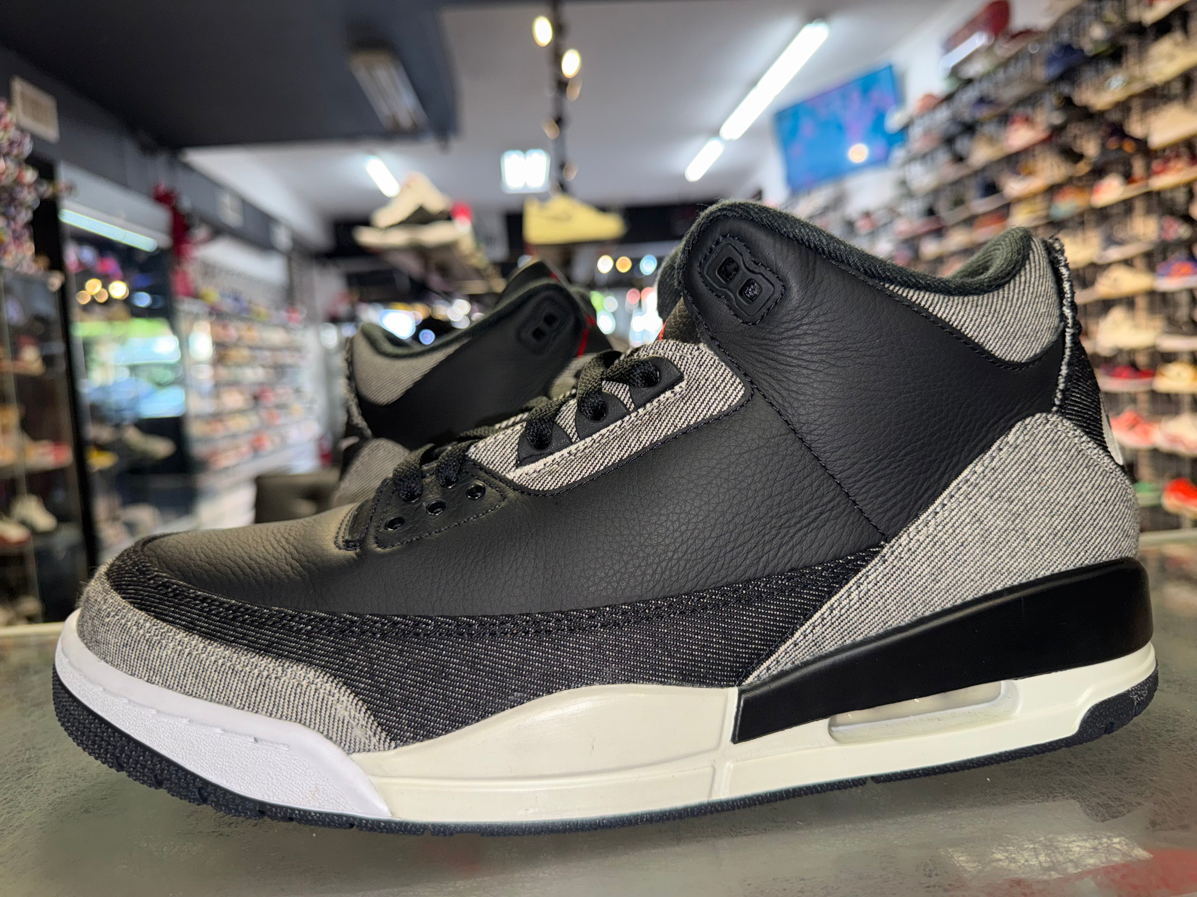 Size 12 Air Jordan 3 "Levi's Black"