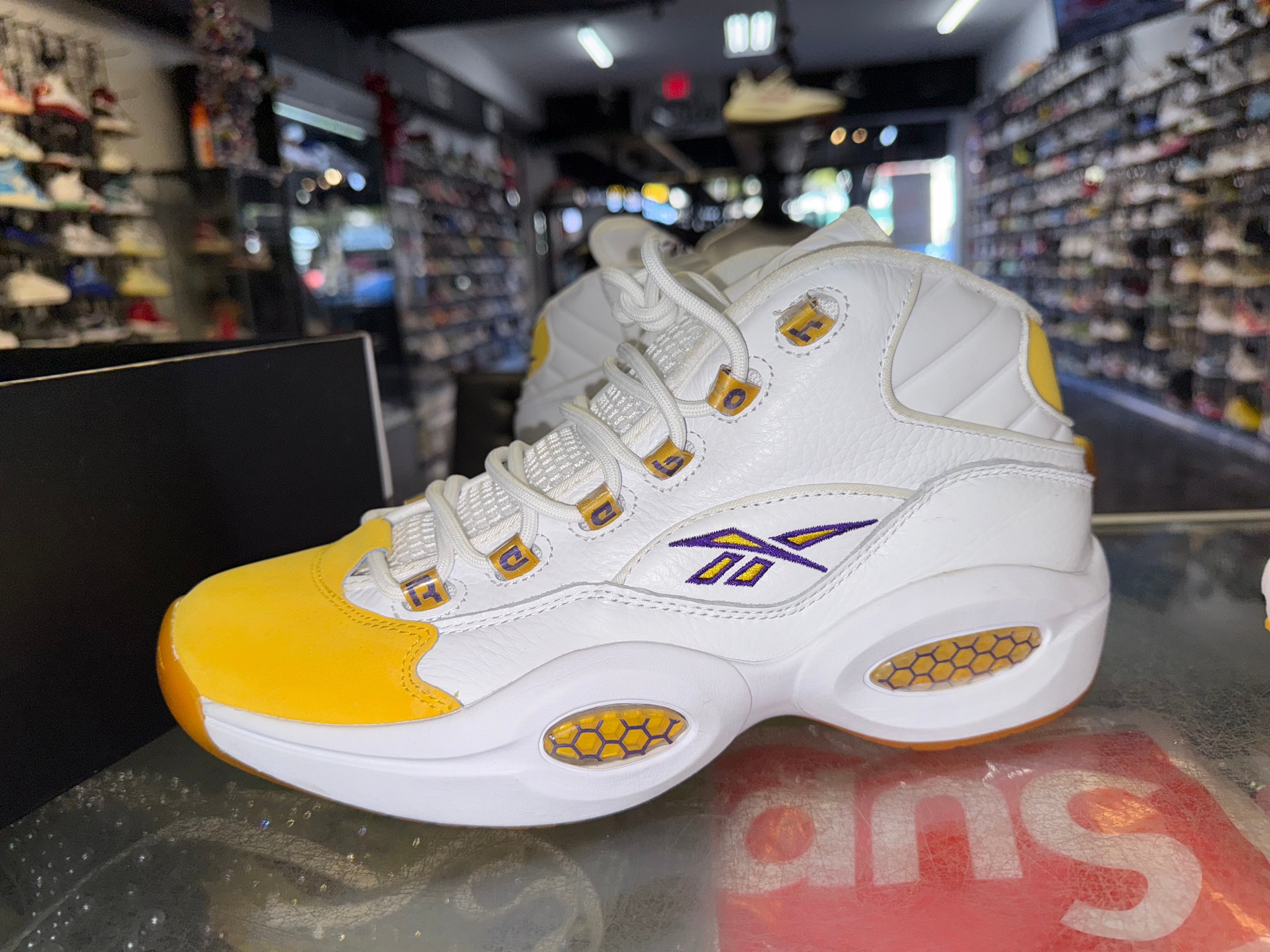 Size 10 Reebok Question Mid "Yellow Toe"