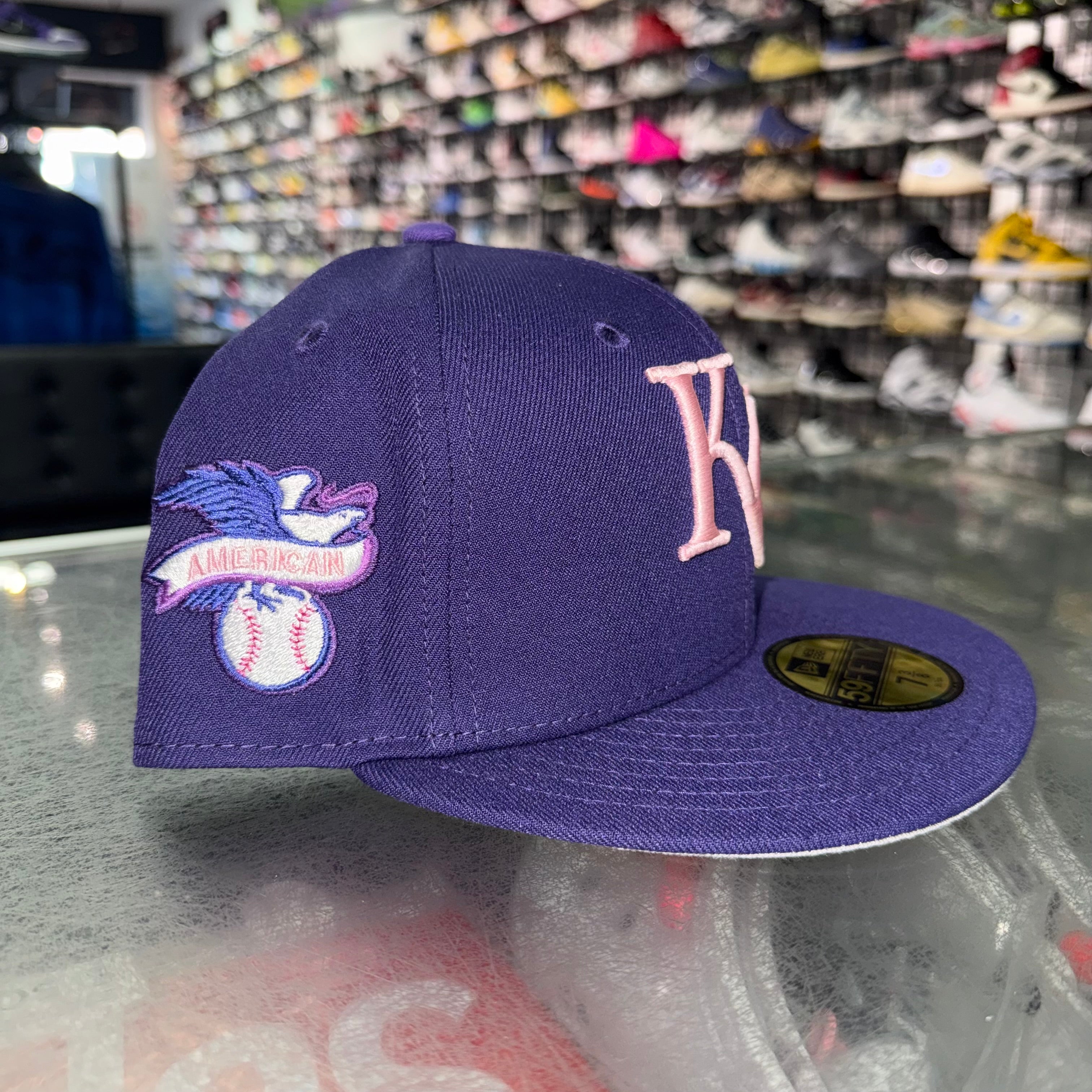 Size 7 3/8 New Era Fitted Hat “Kansas City Purple” Brand New
