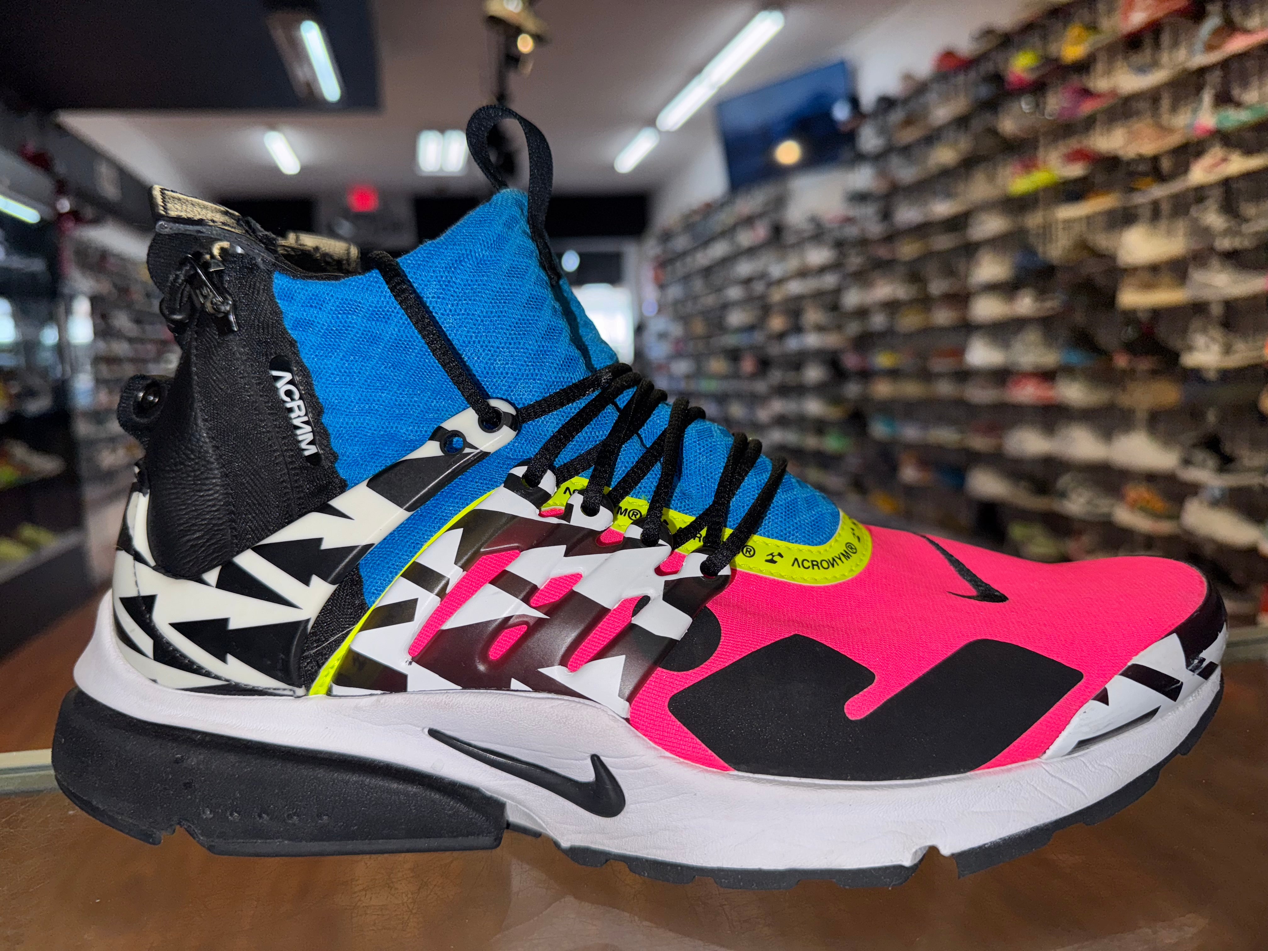 Size 11 Air Presto Mid Acronym "Racer Pink"