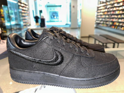 Size 9.5 Air Force 1 Low “Stussy Black” Brand New (Mall)
