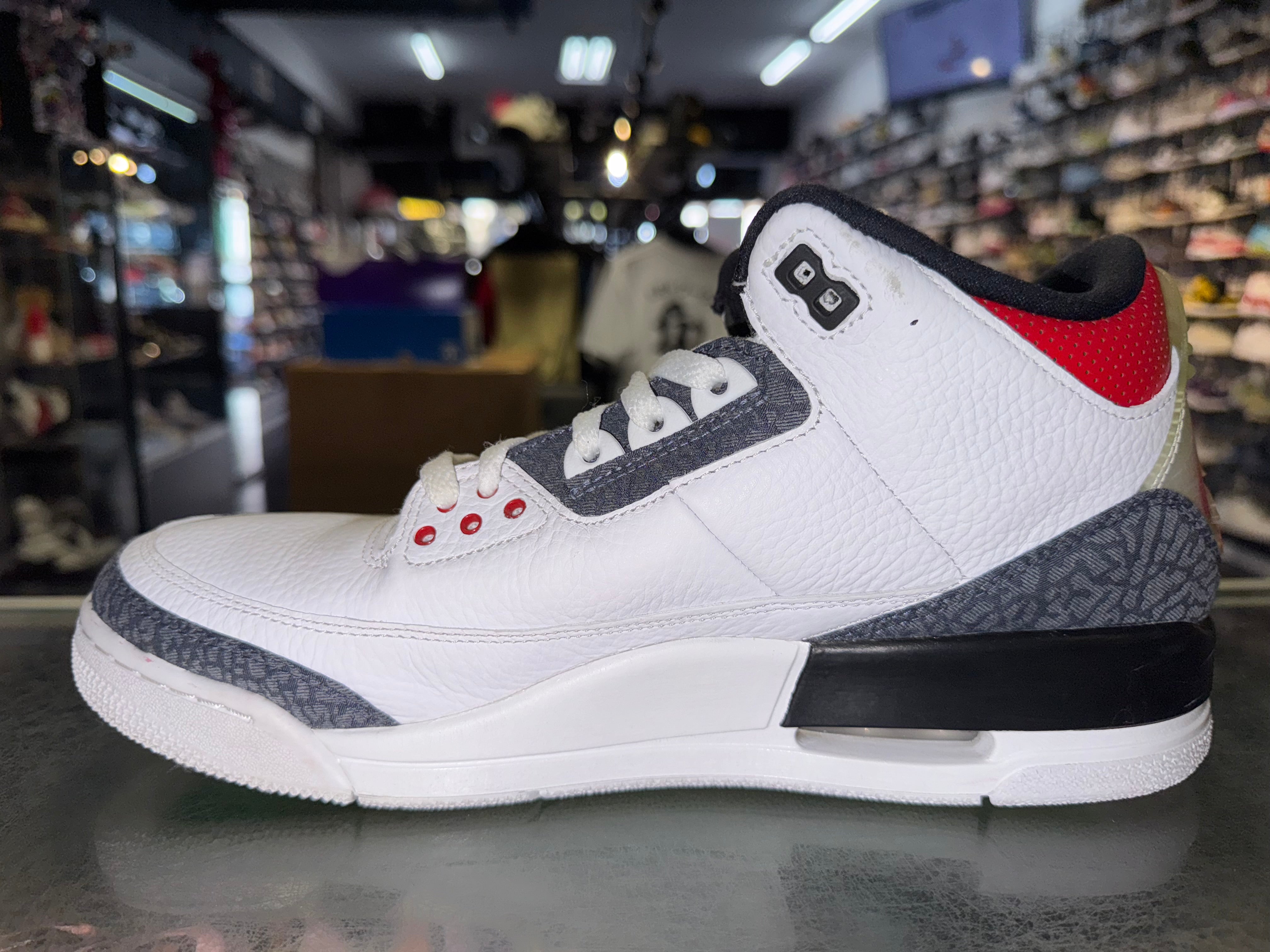 Size 11 Air Jordan 3 "Fire Red Denim"