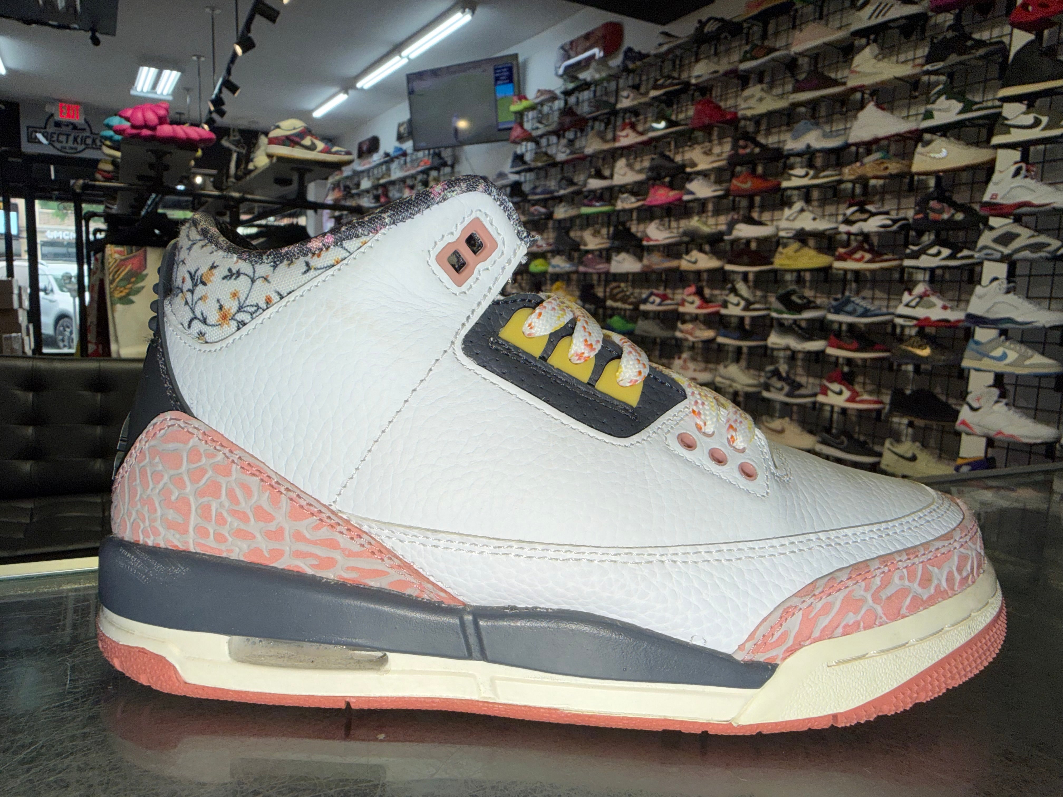 Size 5.5y Air Jordan 3 "Vintage Floral"