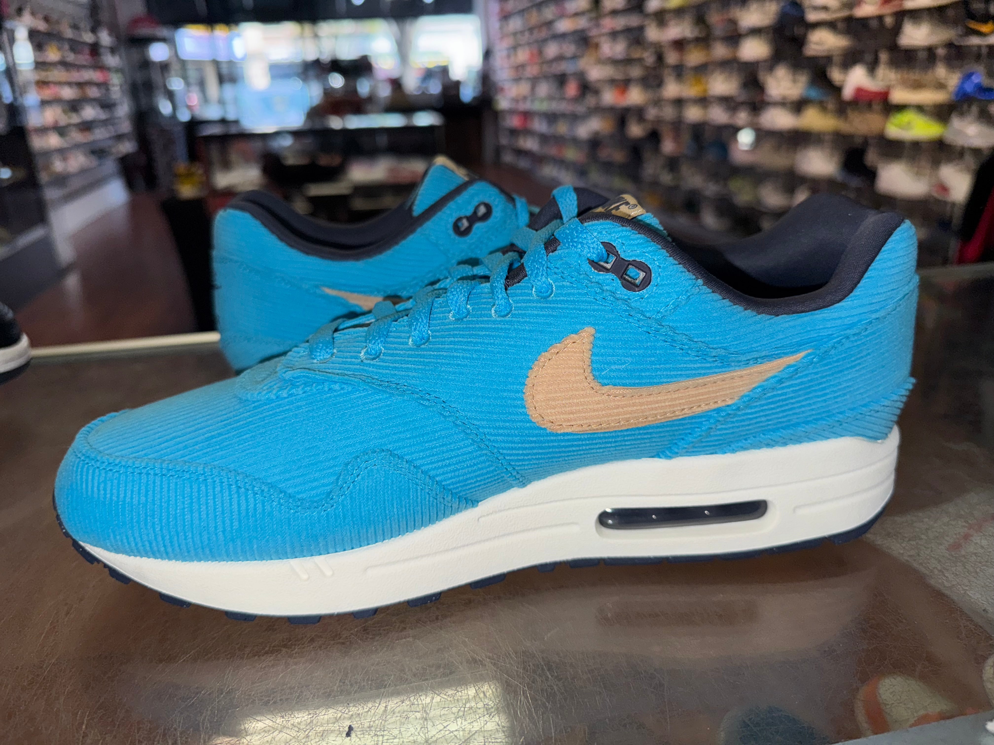 Size 11 Air Max 1 "Corduroy Baltic Blue"