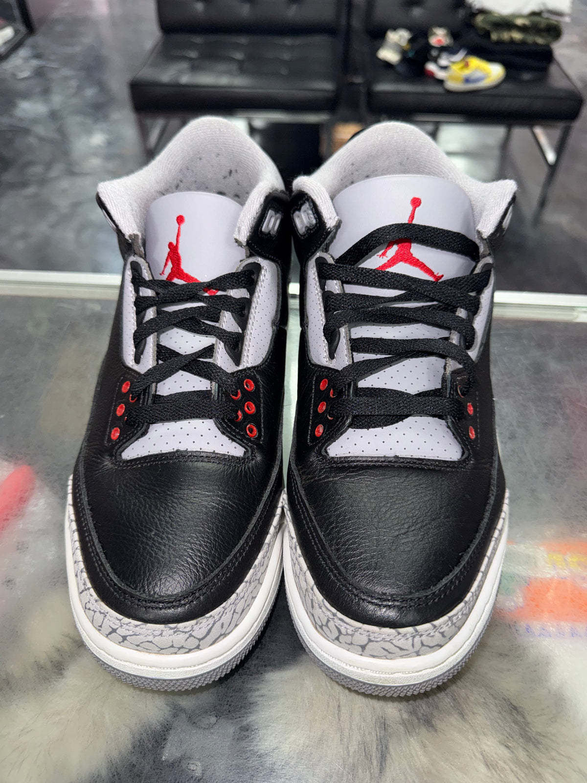 Air Jordan 3 Black Cement sneaker, pre-owned, size 9.5 – view 5