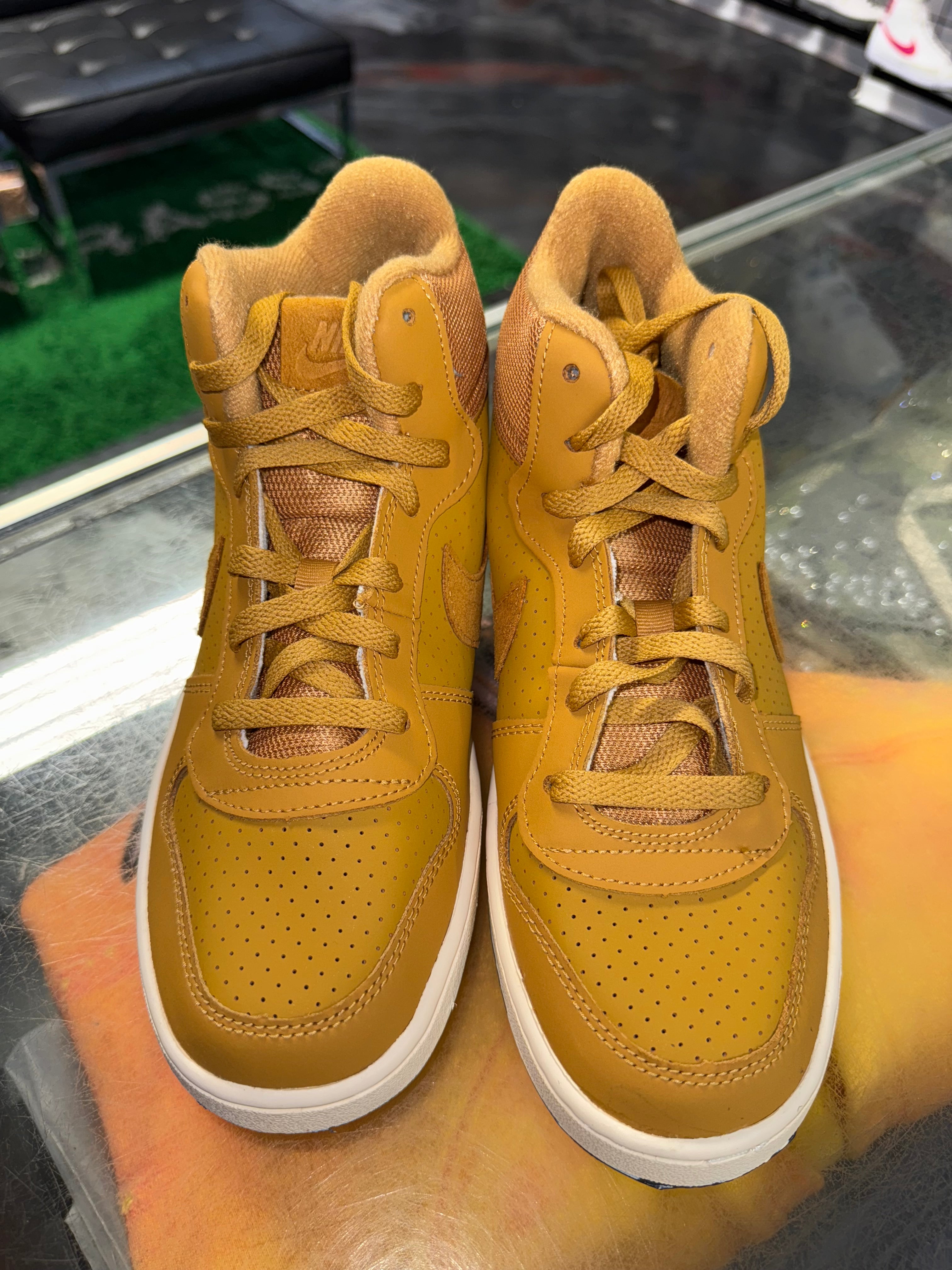 Size 7y Nike Court "Wheat" Brand New