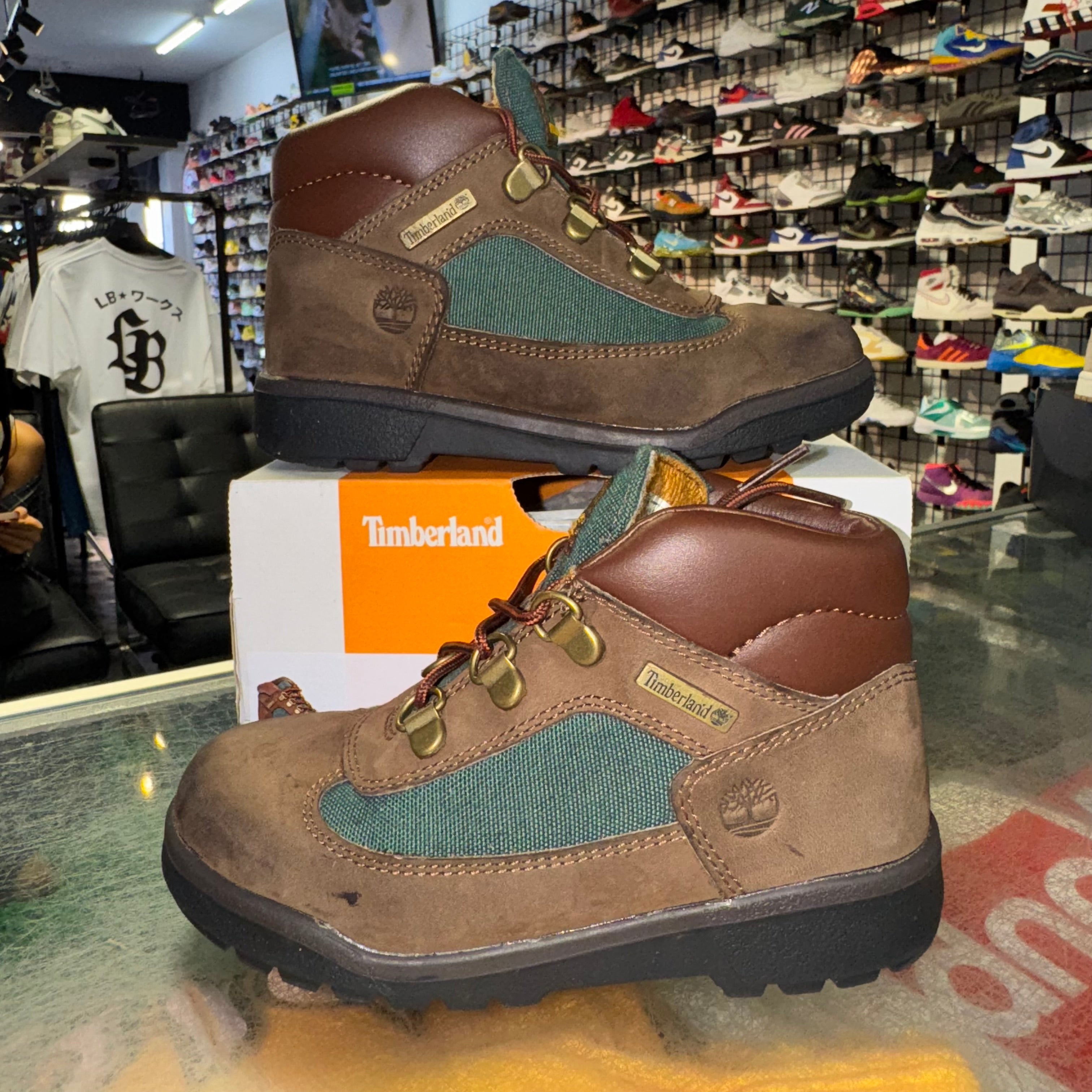 Size 12c Timberland Field Boot Mid Lace "Dark Brown" (TD)