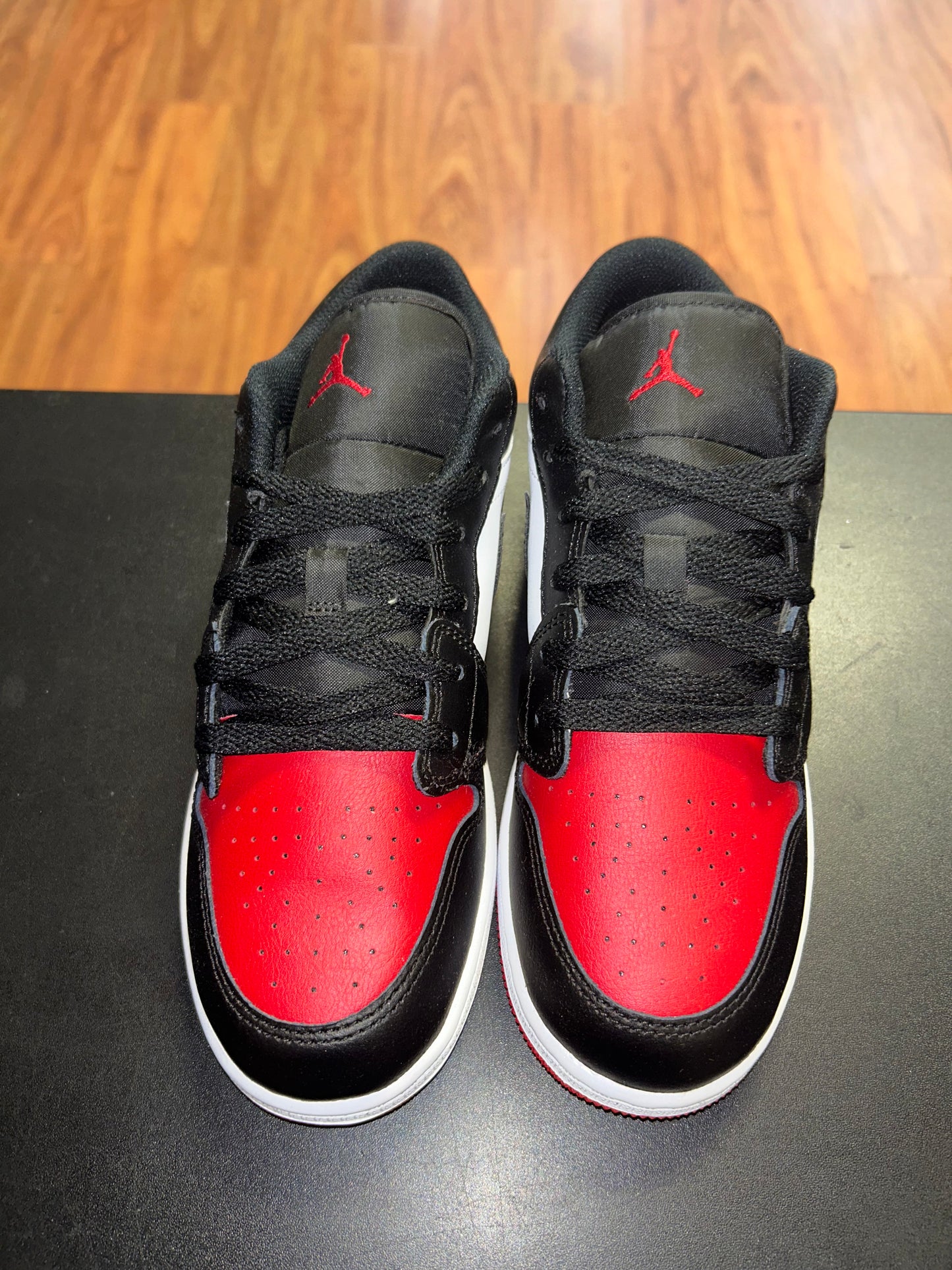 Size 7y Air Jordan 1 Low “Bred Toe 2.0” Brand New (MAMO)