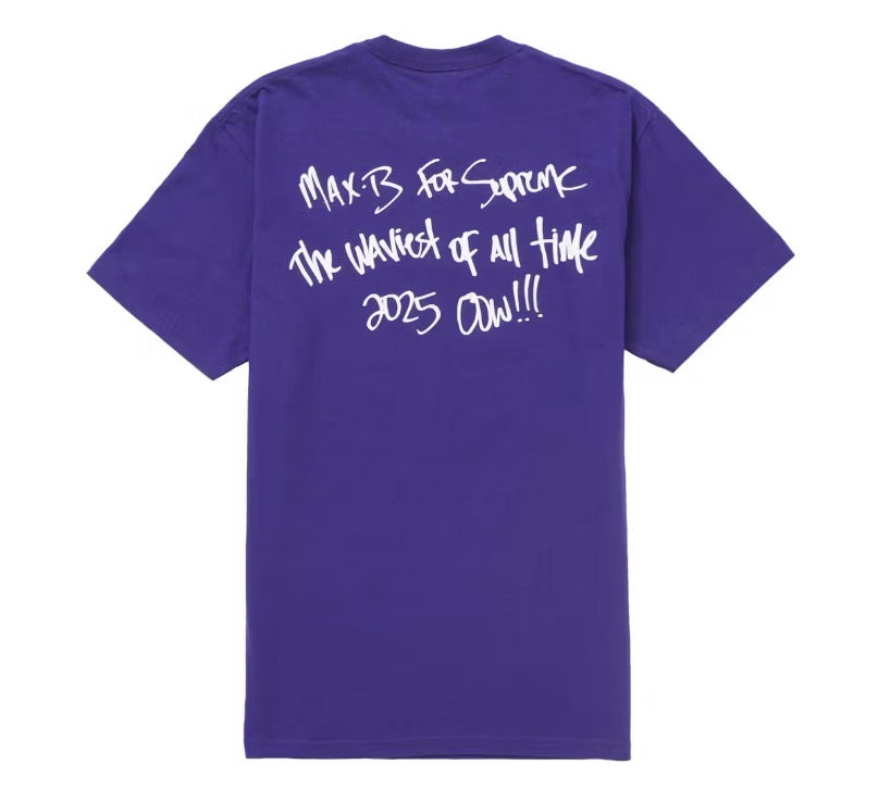 Size XL Supreme Max B Tee “Purple”