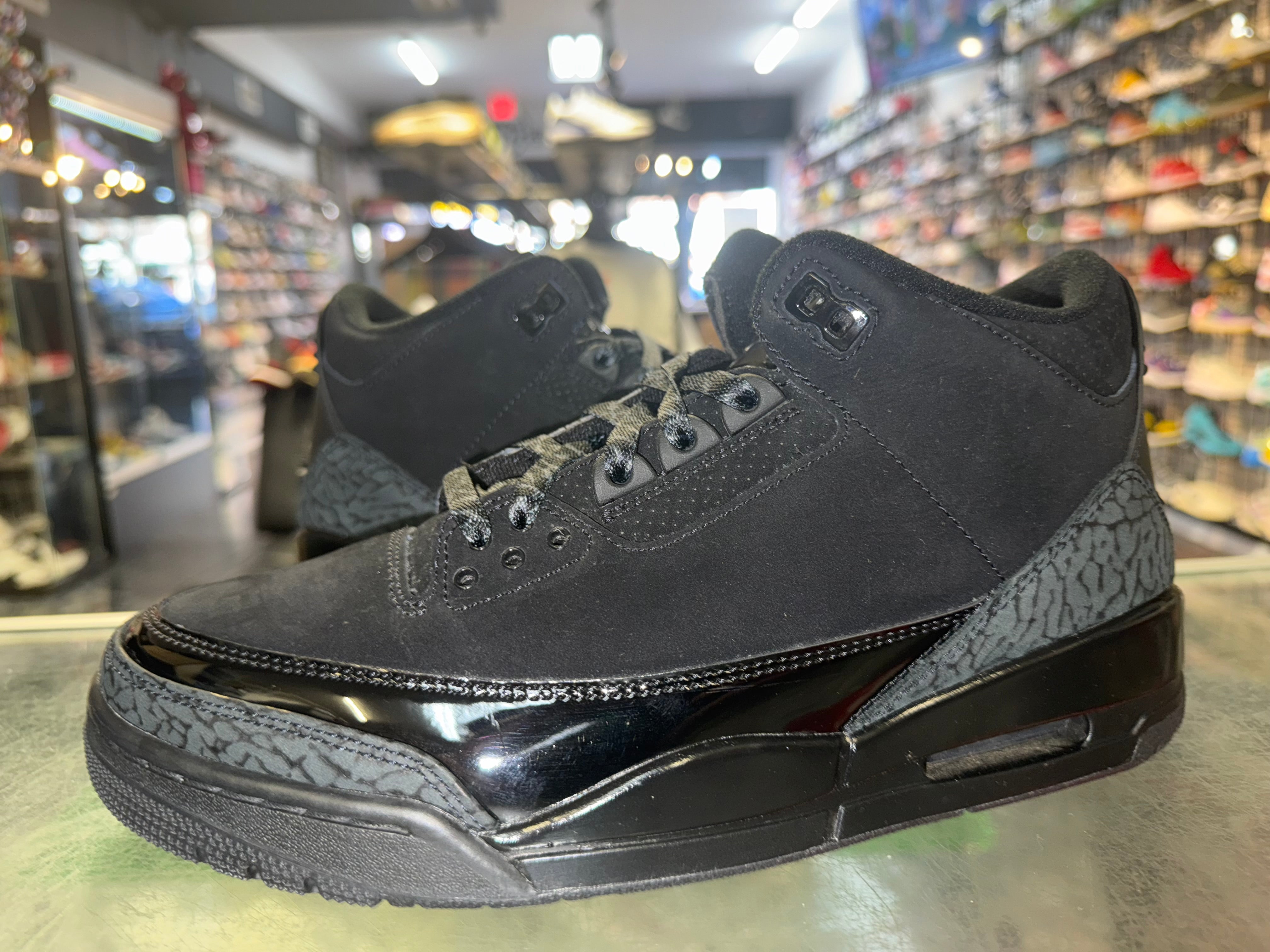 Size 9 Air Jordan 3 "Black Cat"