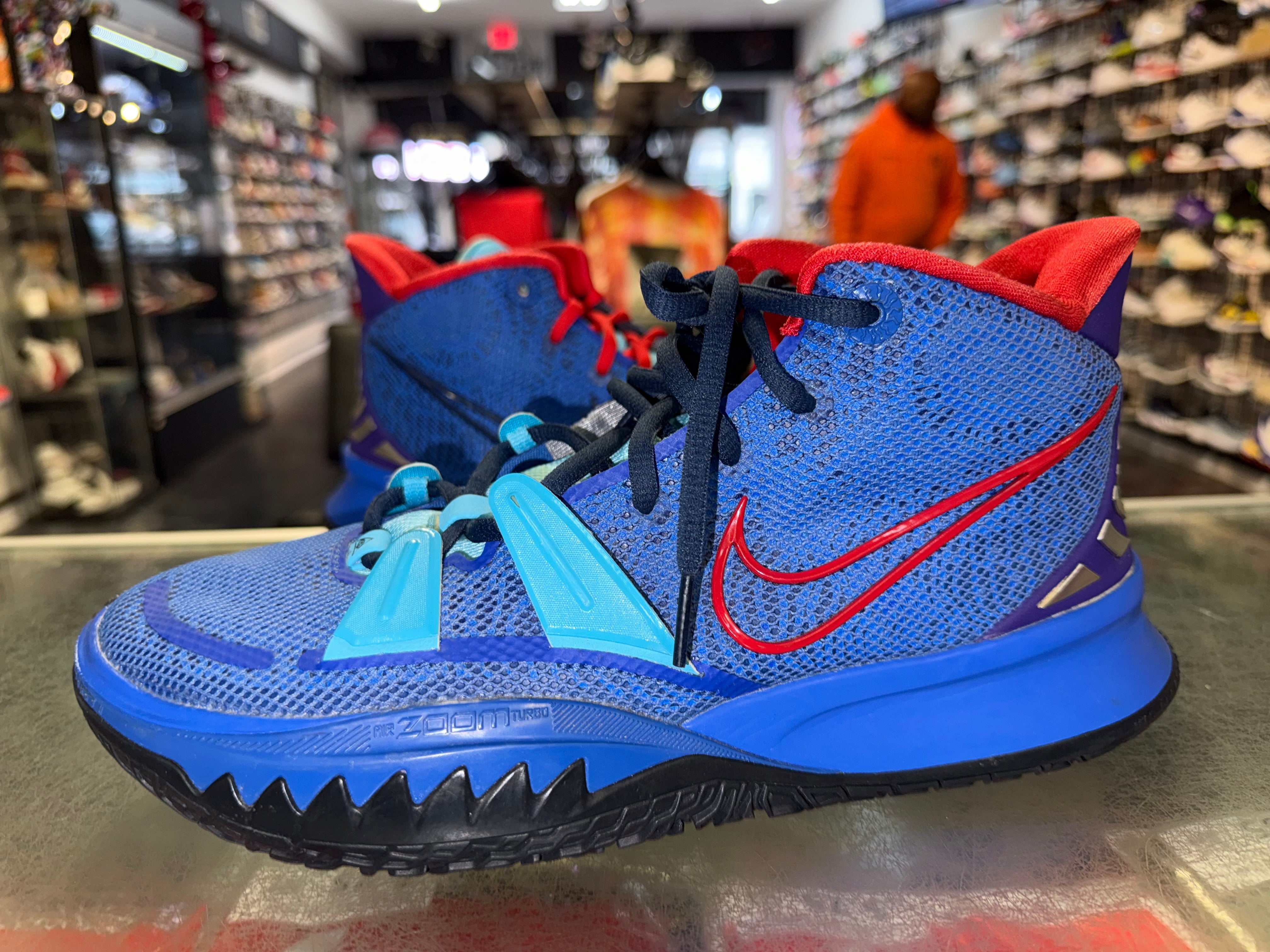 Size 9 Kyrie 7 Nike ID "Blue Red"