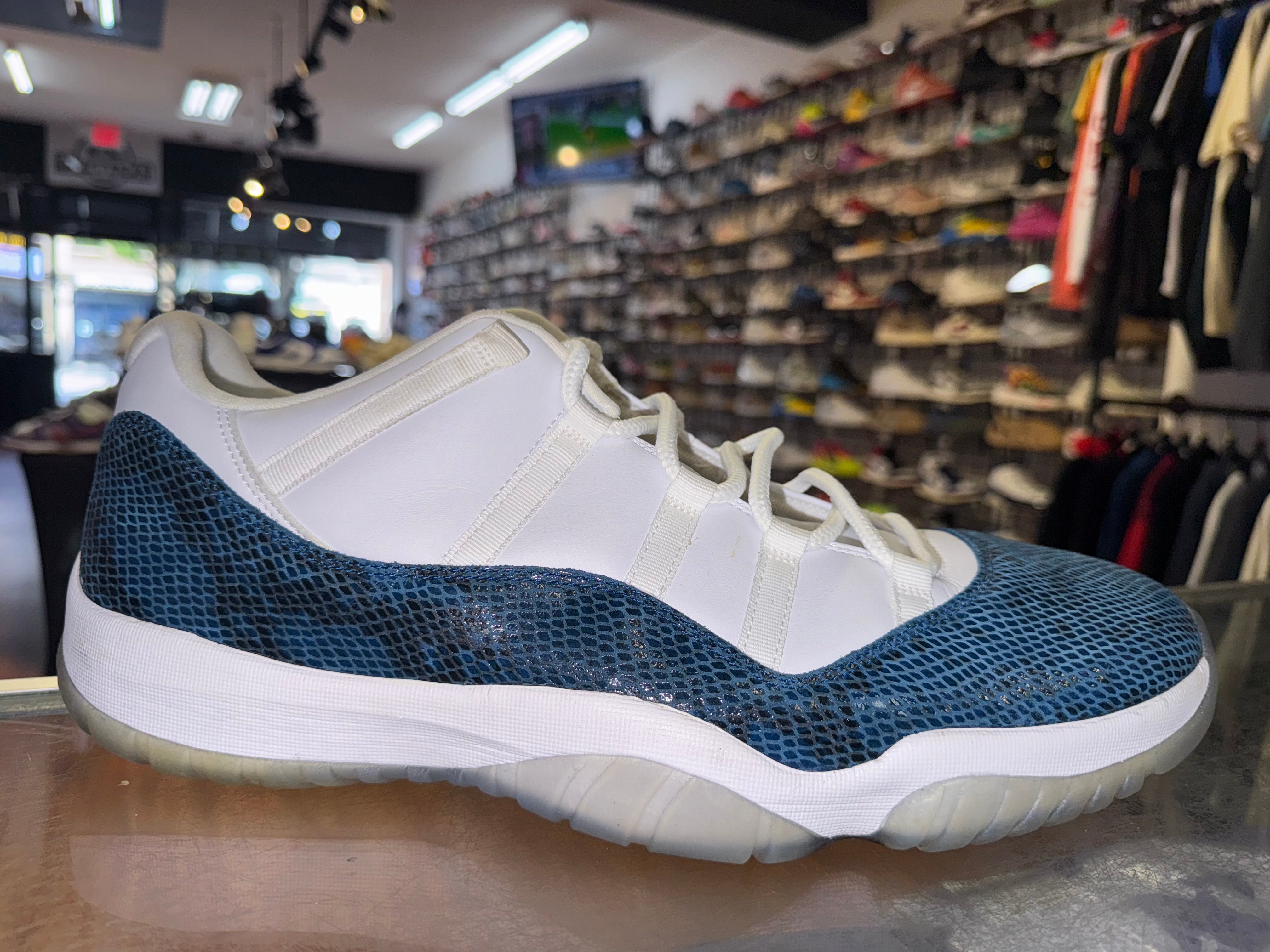 Size 17 Air Jordan 11 Low "Snake Navy" - NB