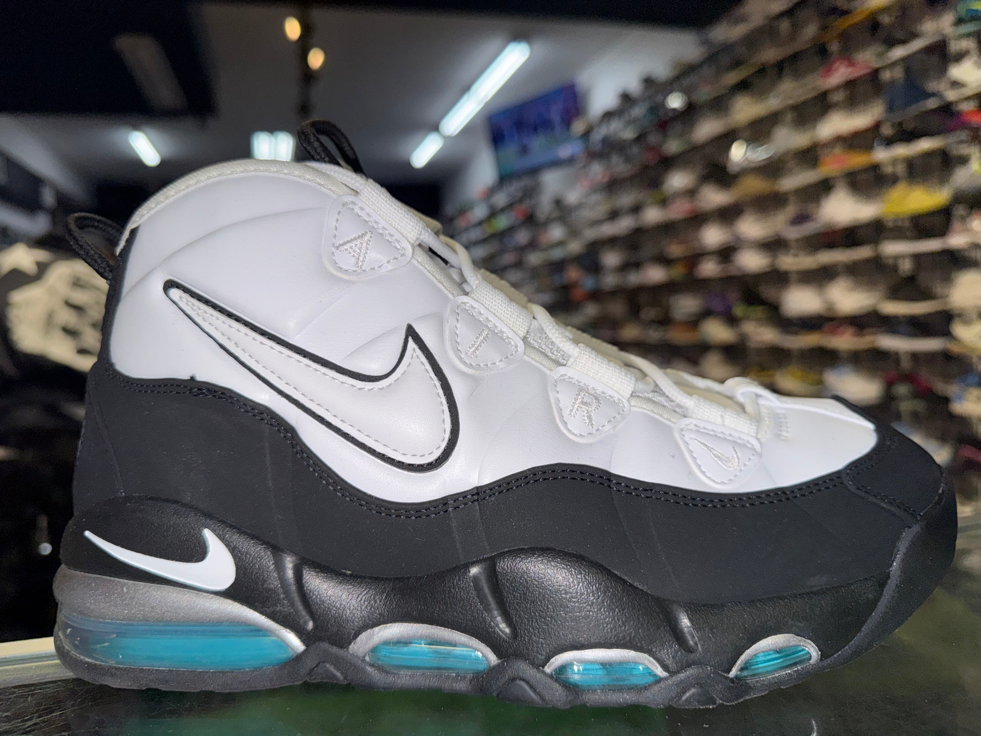 Size 9 Air Max Uptempo 95 "White Black Teal"