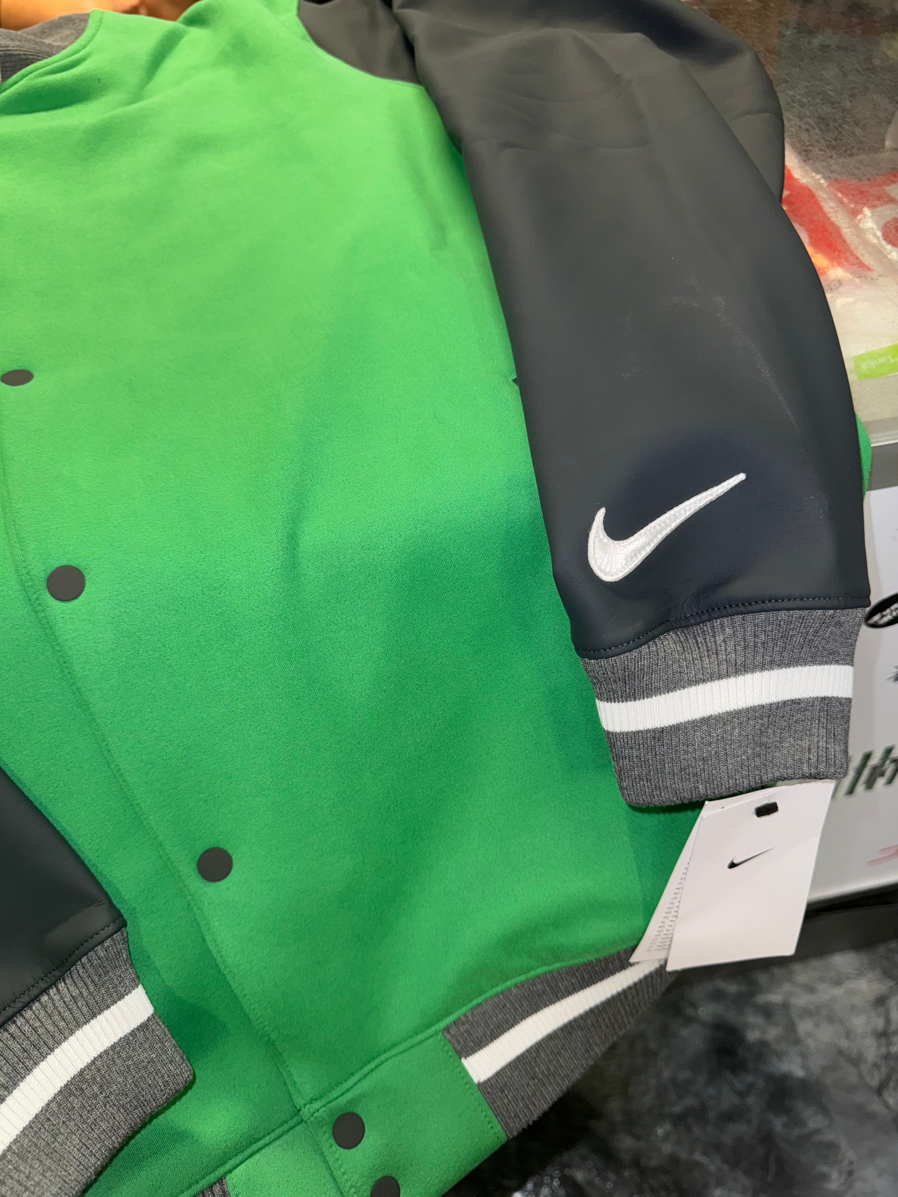 Large Nike Bomber Jacket Grey Grey" NEW (Retail $230)