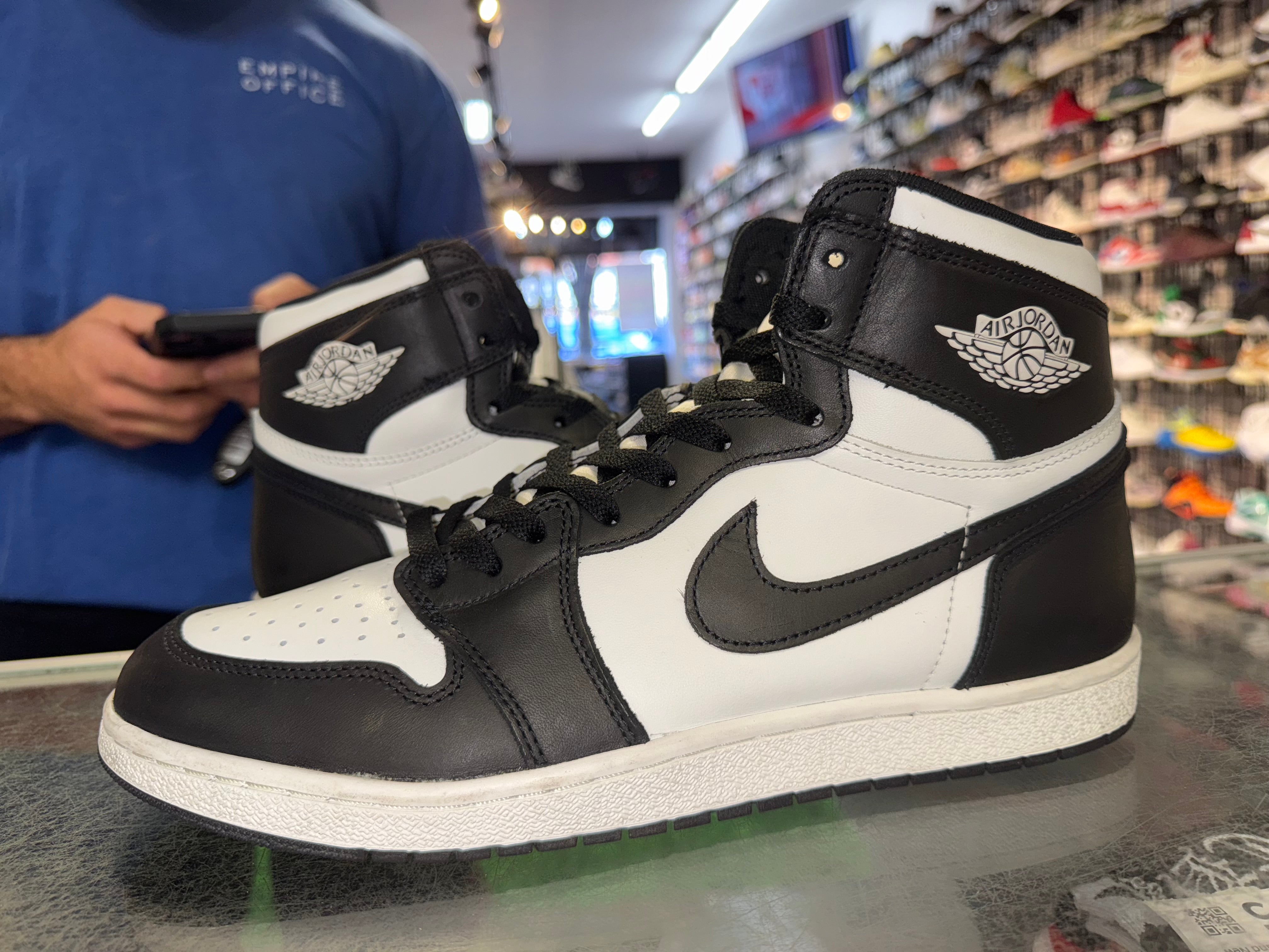 Size 12.5 Air Jordan 1 High '85 "Black White"