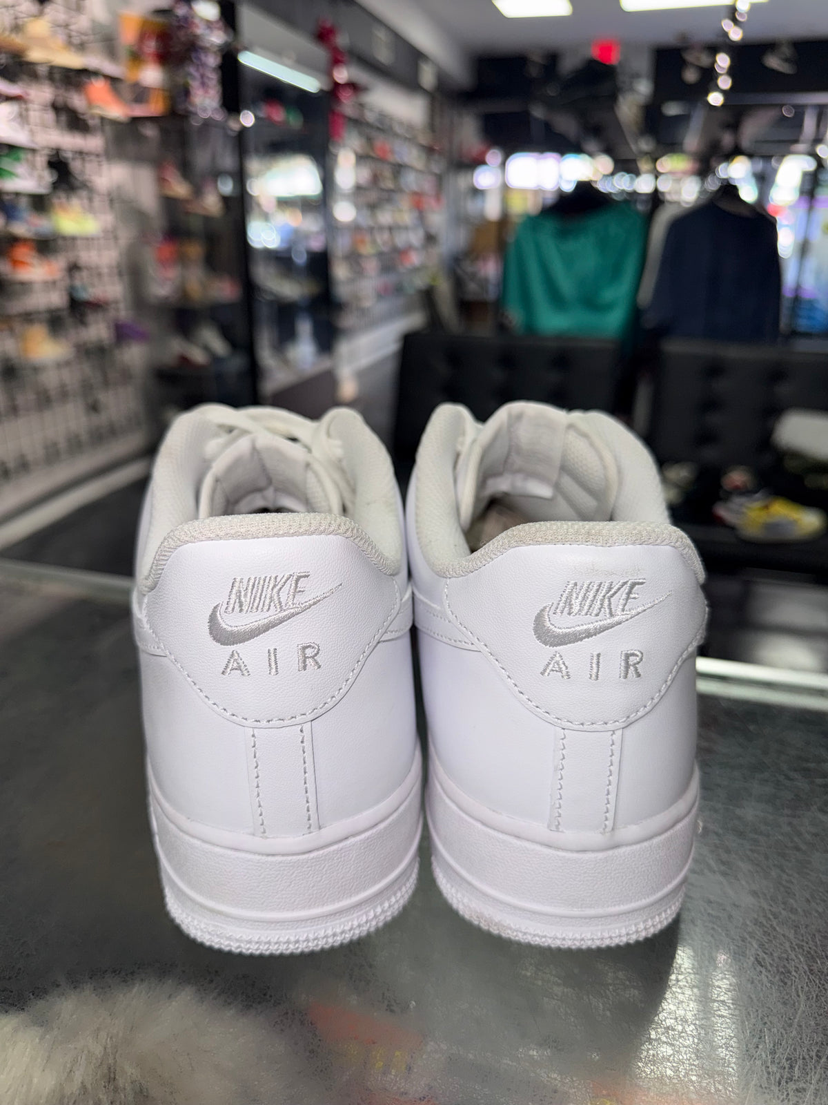 Nike Air Force 1 White sneaker, pre-owned, size 11.5 – view 6