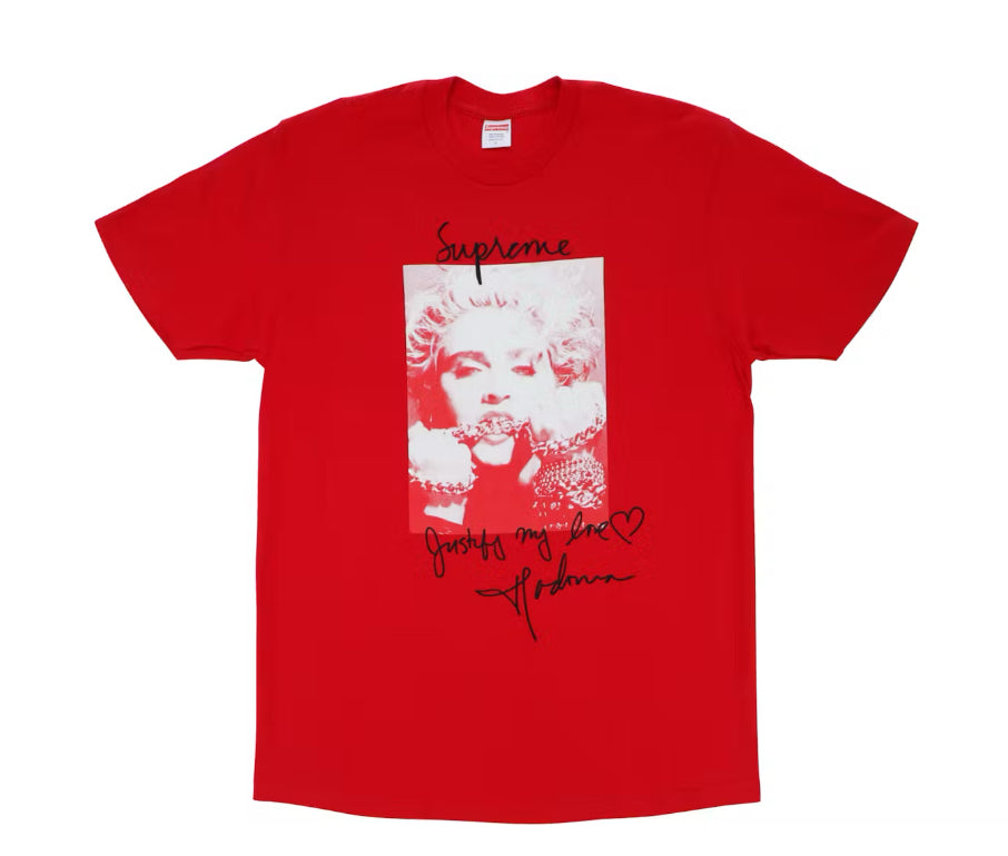 Size S Supreme Madonna Tee “Red”