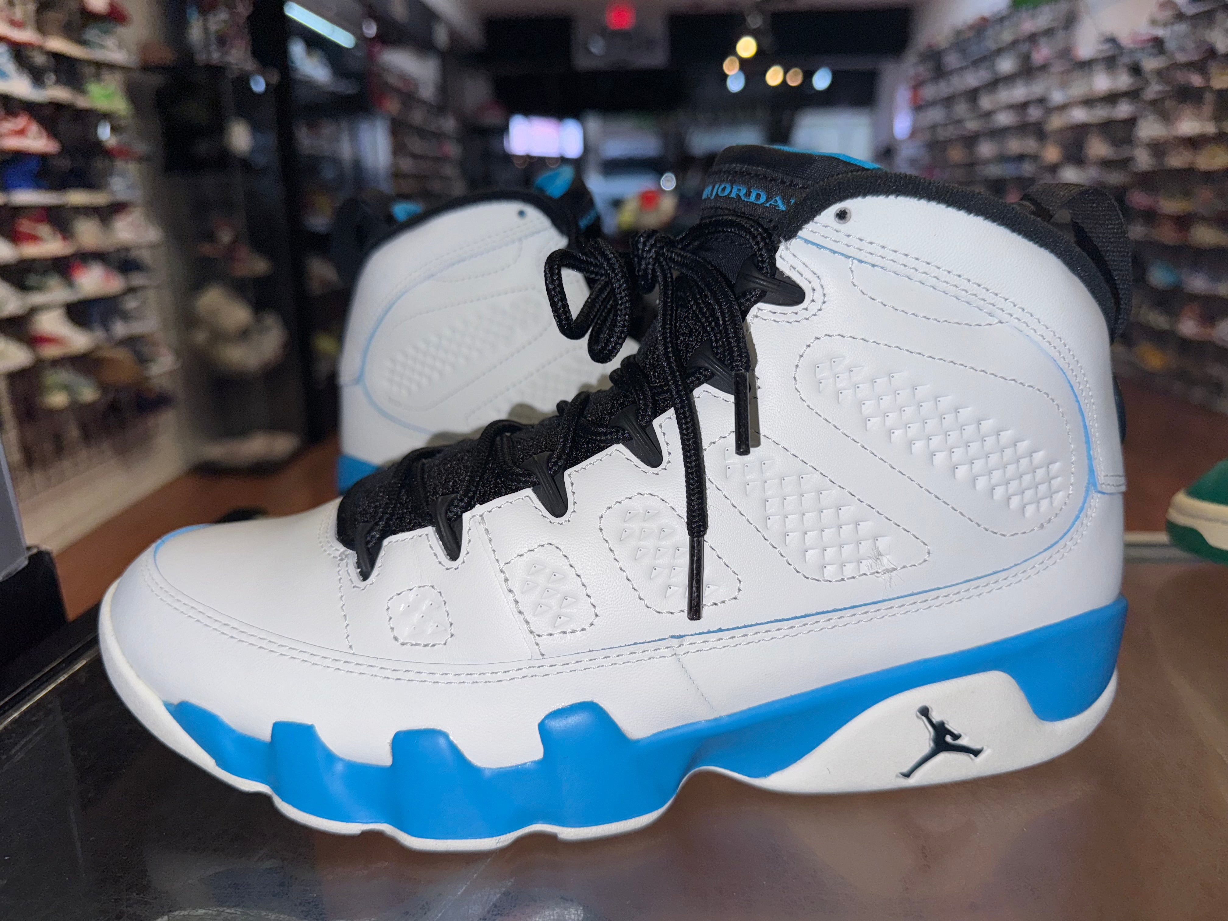 Size 9.5 Air Jordan 9 "Powder Blue"