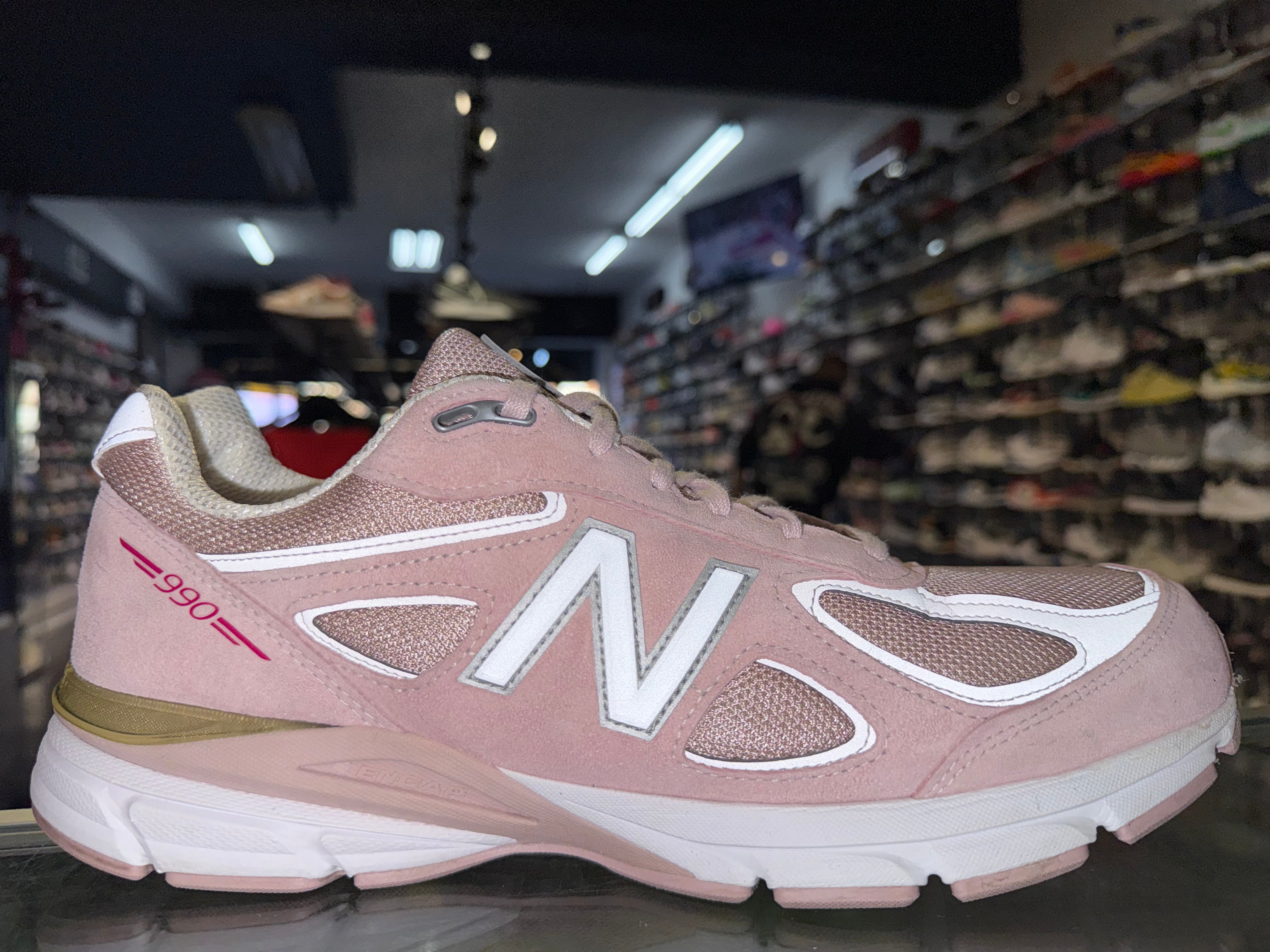 Size 13 New Balance 990v4 "Pink Ribbon"
