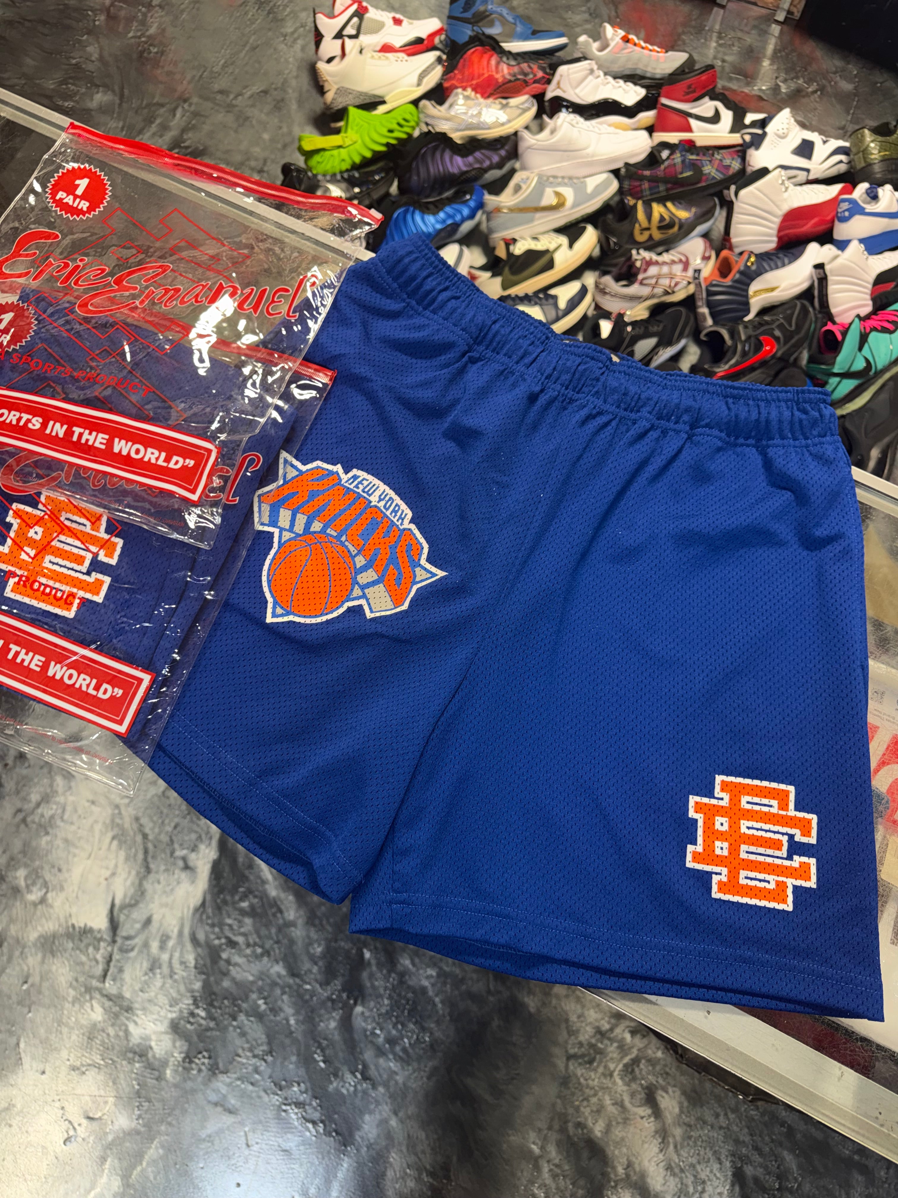Size M Eric Emanuel x NBA EE Shorts “NY Knicks” Brand New