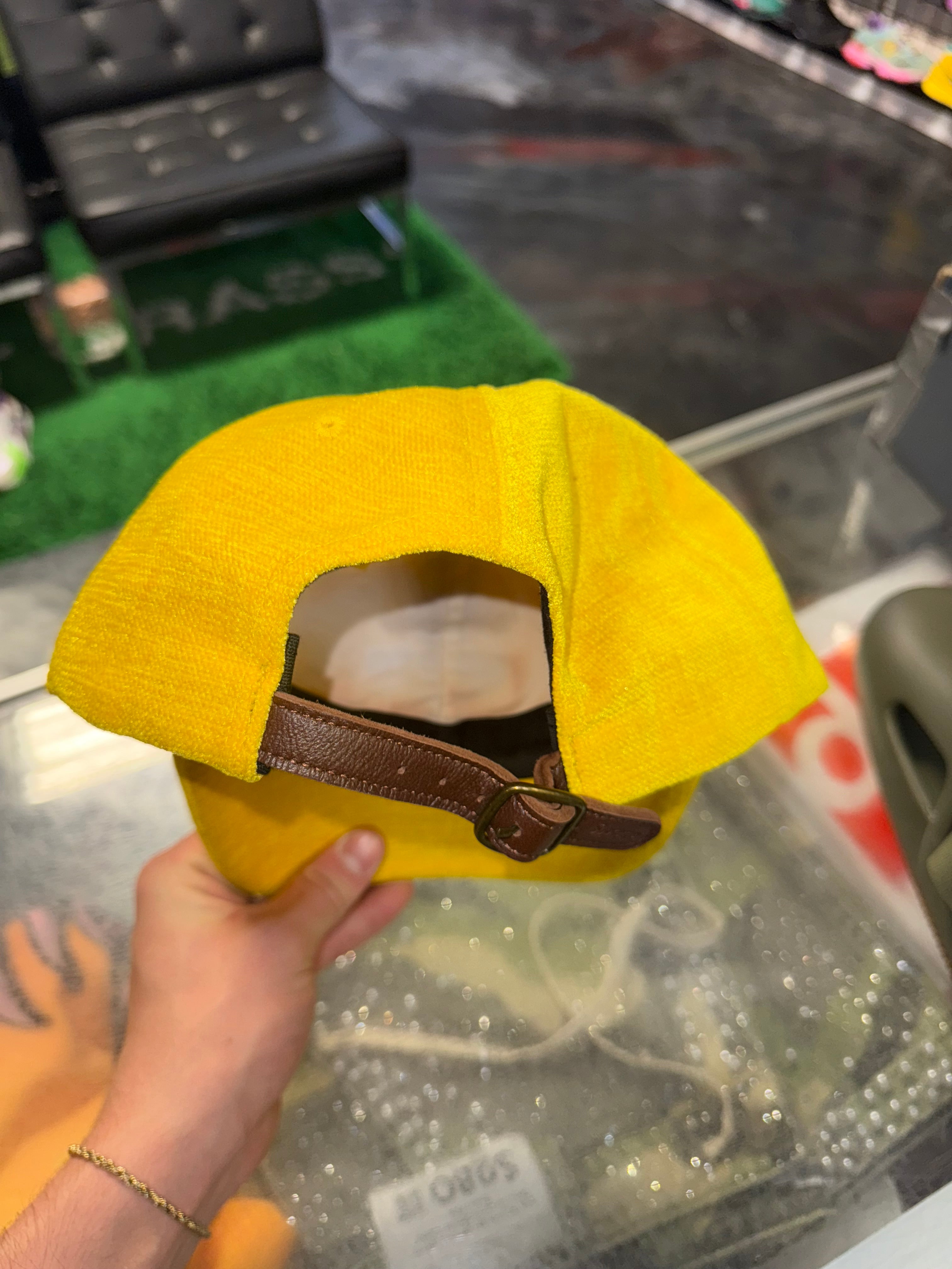Size OS Supreme Chenille 6-Panel Hat “Yellow”