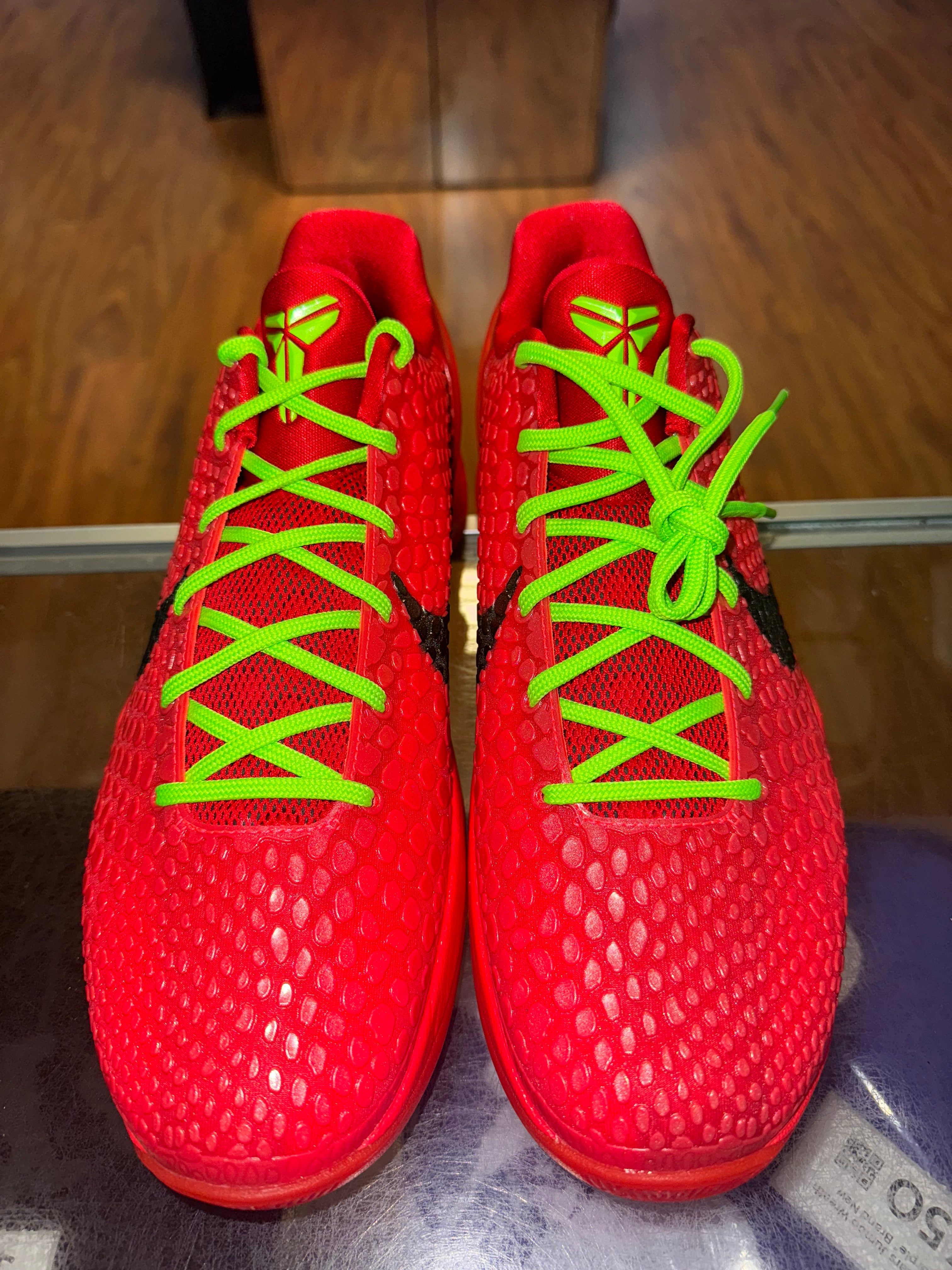 Size 12 Kobe 6 Protro "Reverse Grinch" Brand New
