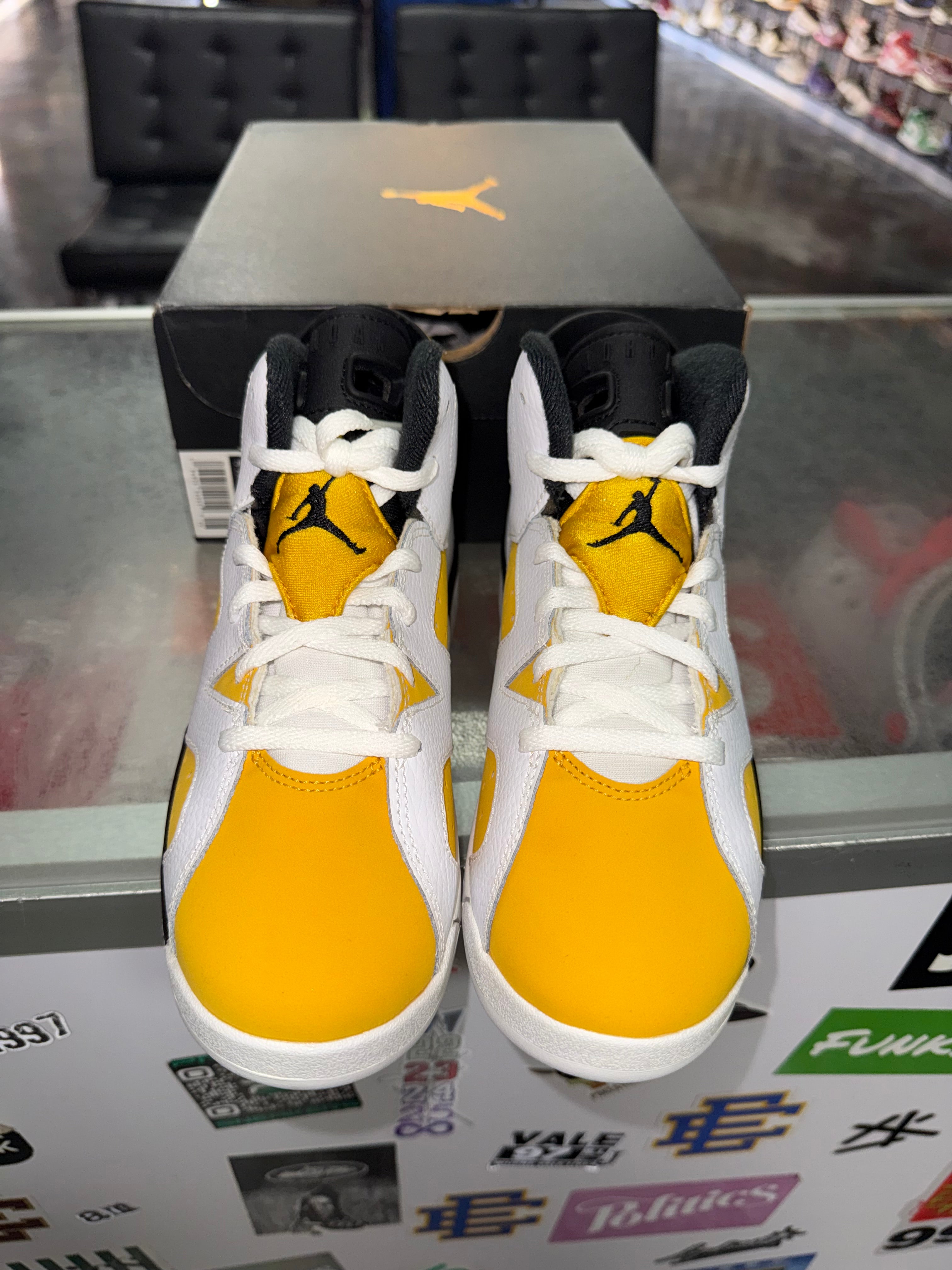 Size 3y Air Jordan 6 "Yellow Ochre" (PS) Brand New
