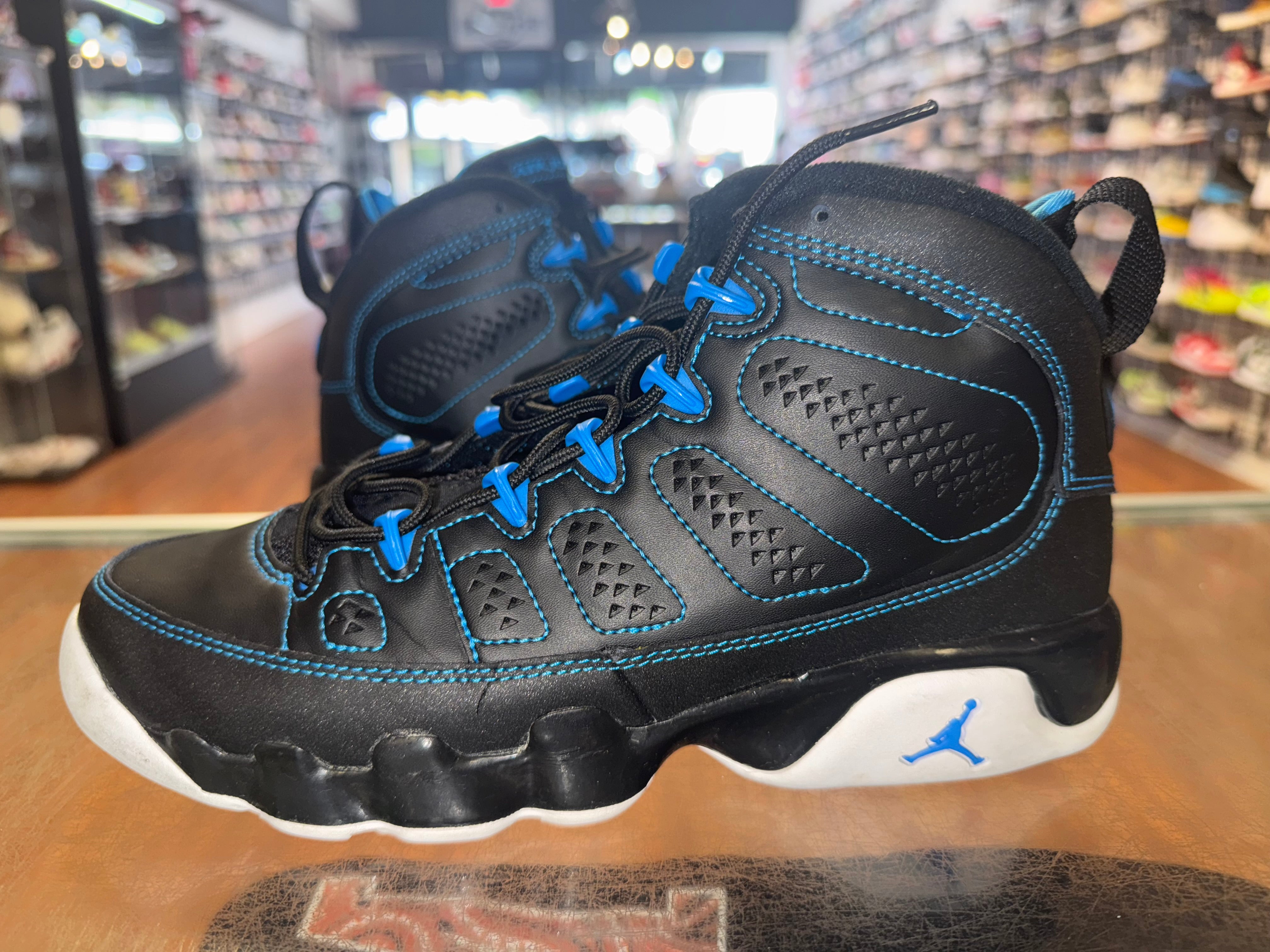 Size 6.5y Air Jordan 9 "Photo Blue"