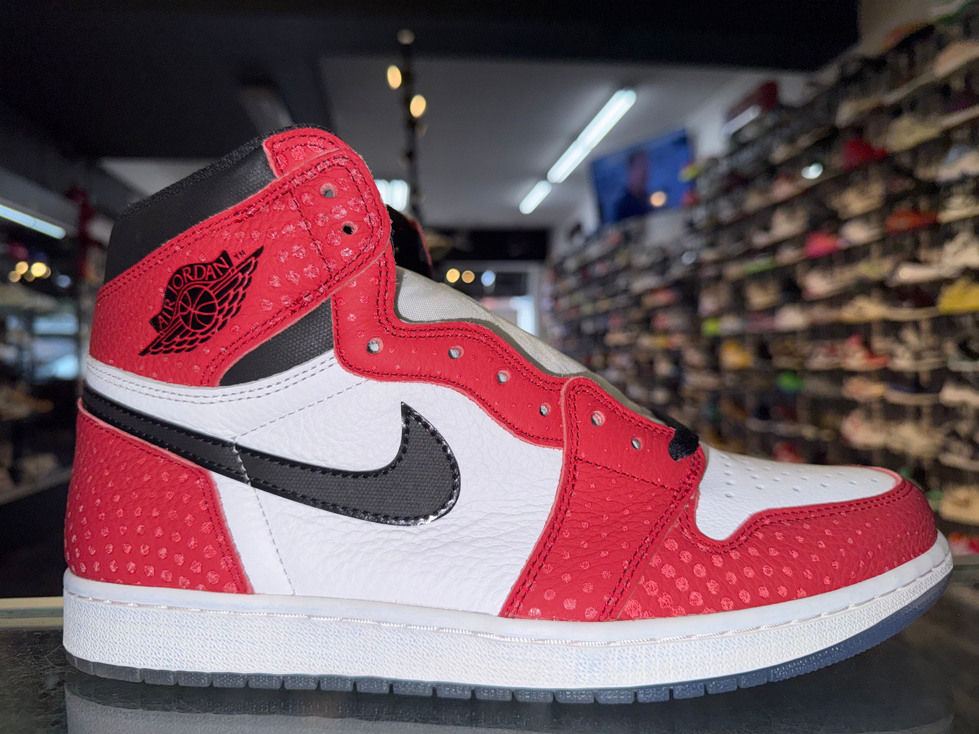 Size 11 Air Jordan 1 Spider Man "Origin Story" Brand New