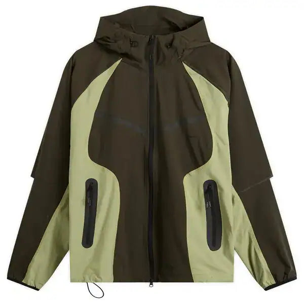 Size M (Fits L) Nike Tech Woven Zip Up “Olive” Brand New