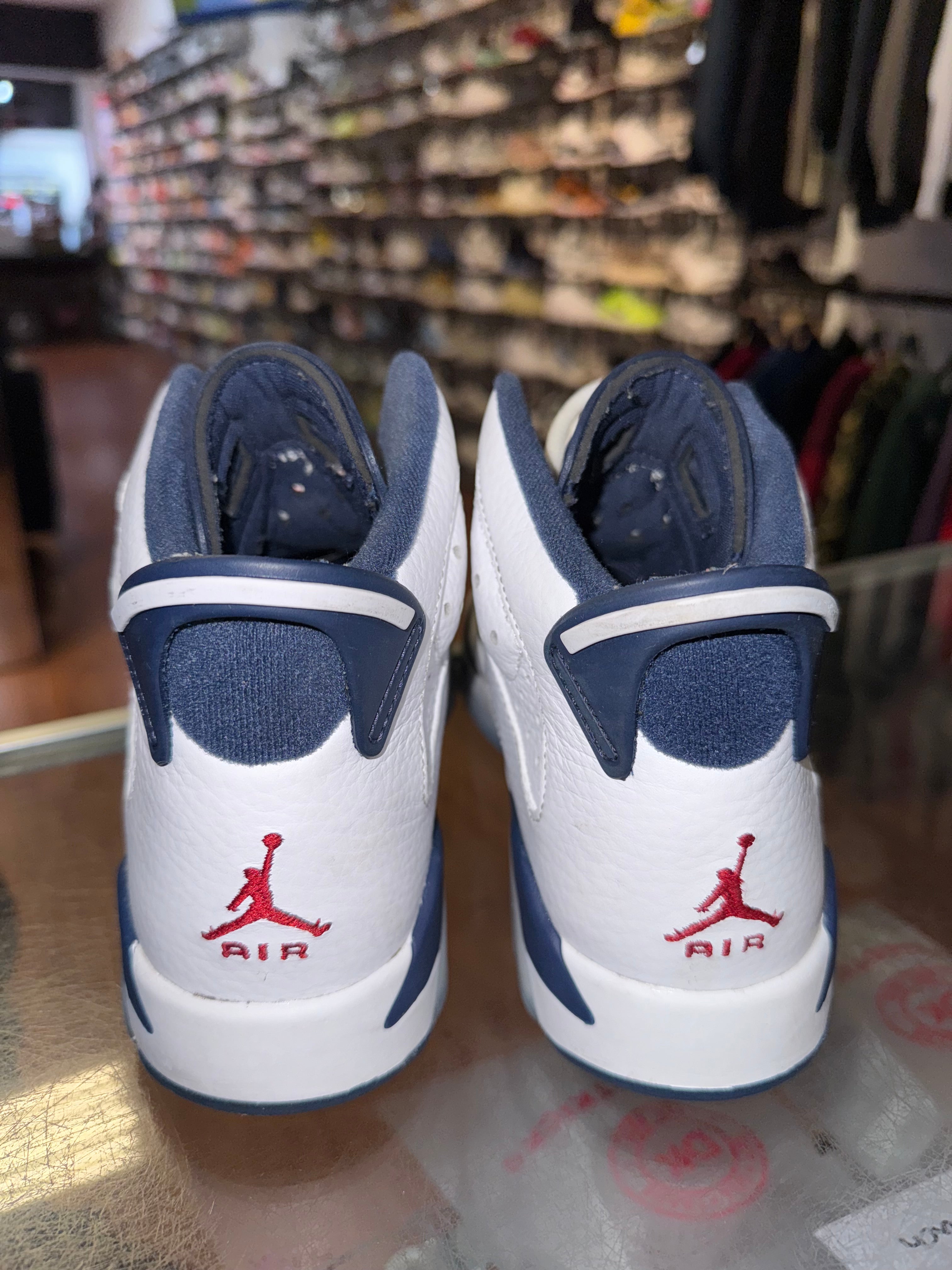 Size 6.5y Air Jordan 6 "Olympic"
