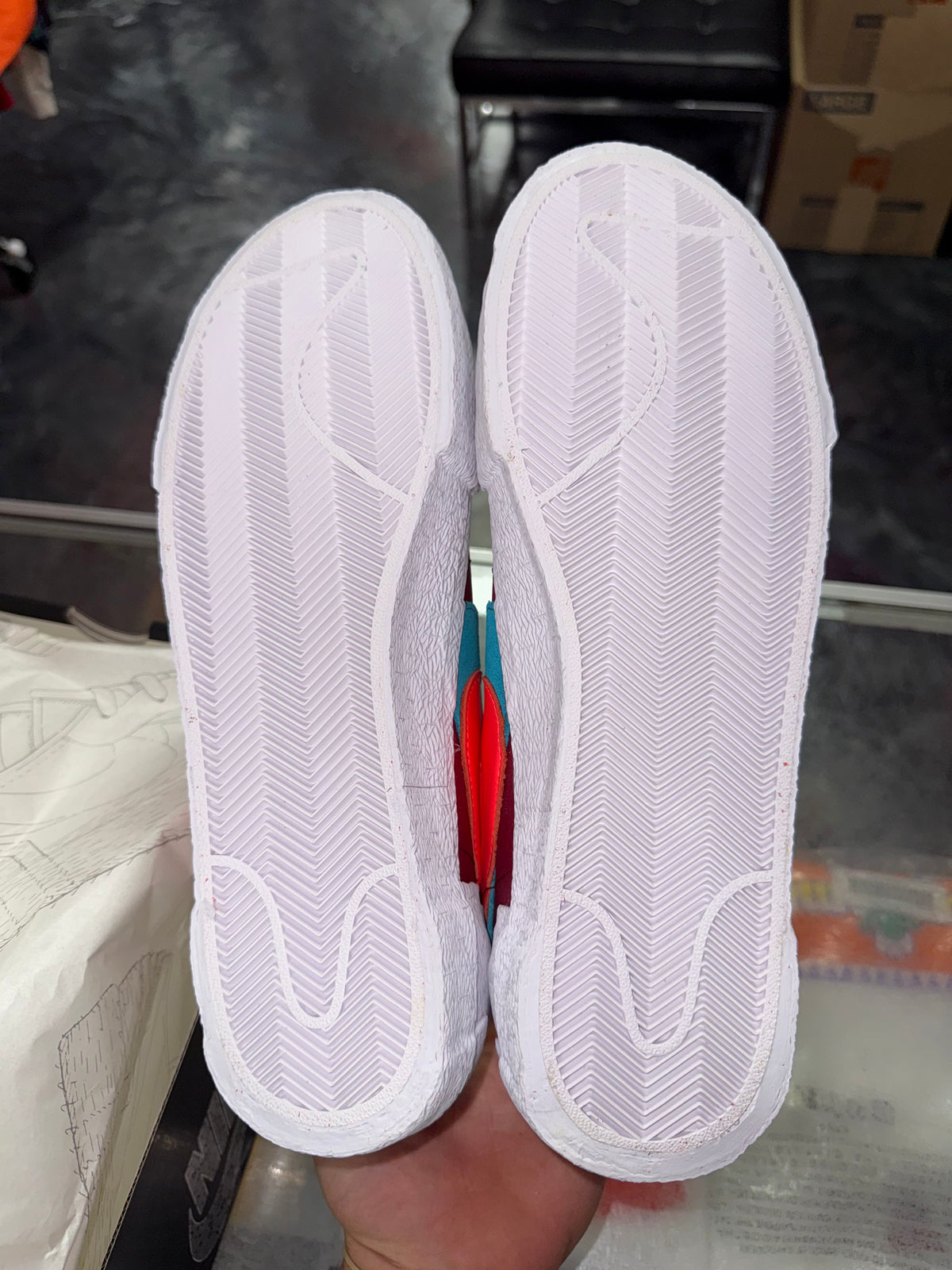 Nike Blazer Low Sacai Kaws Red sneaker, new, size 11 – view 4